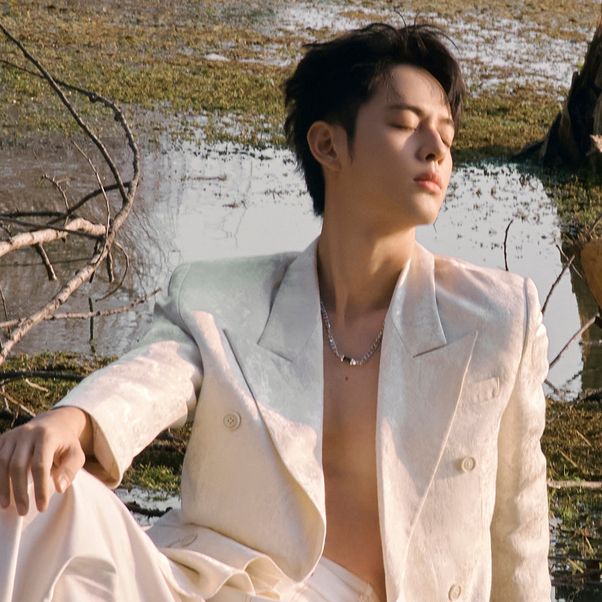 單敬堯-AWNL-髮晶-情侶時空幻境-男士項鍊 - AWNL Taiwan