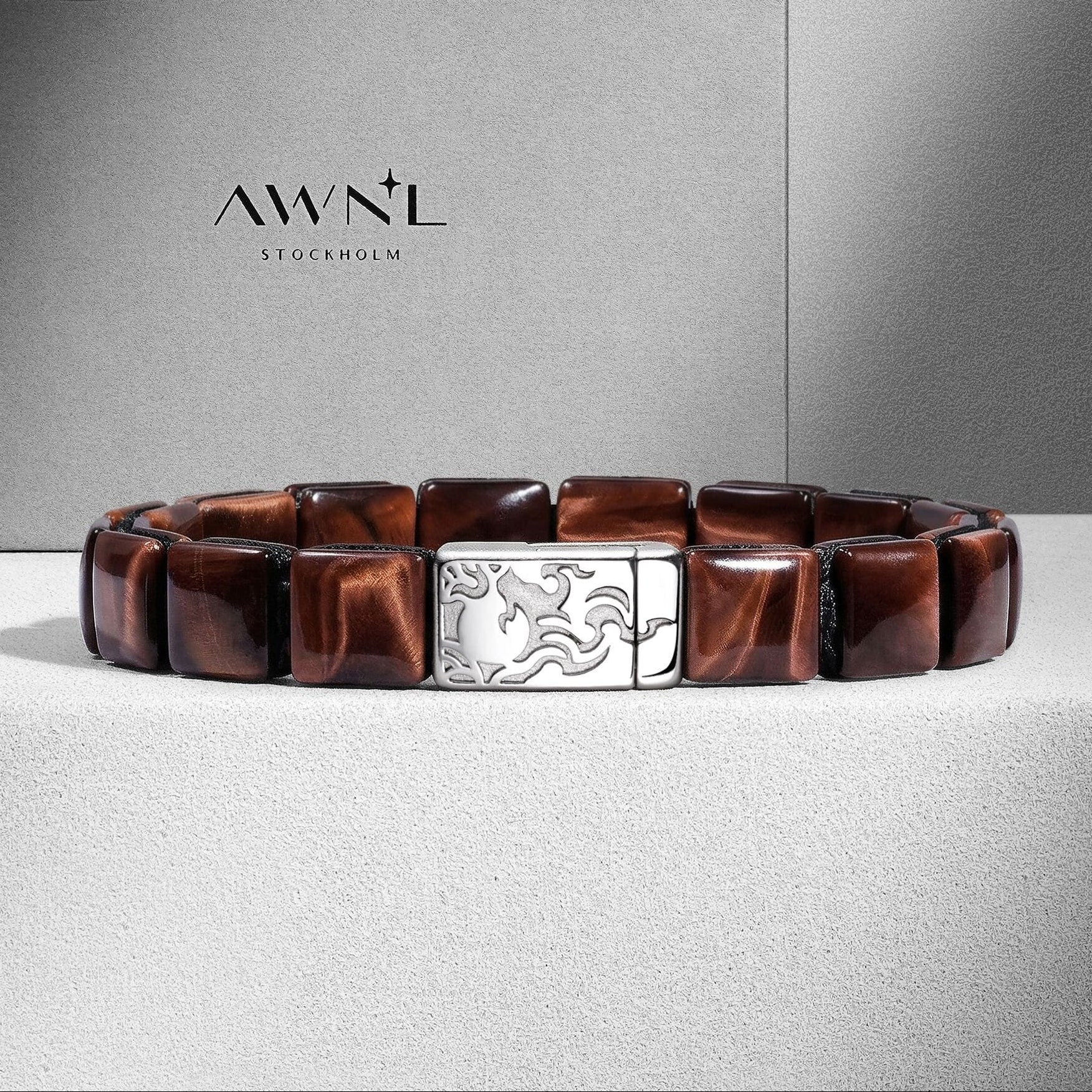 紅虎眼 離火 磁合扣 男士手鍊 - AWNL Taiwan