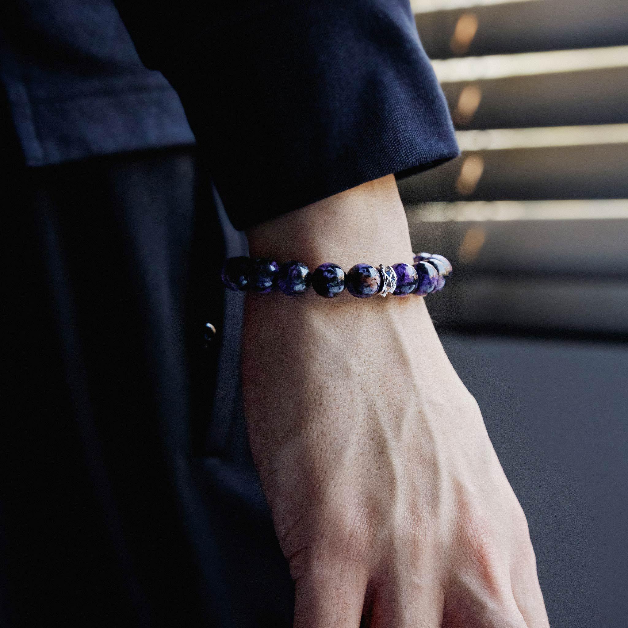 黑紫龍晶 維京 男士手鍊 - AWNL Taiwan