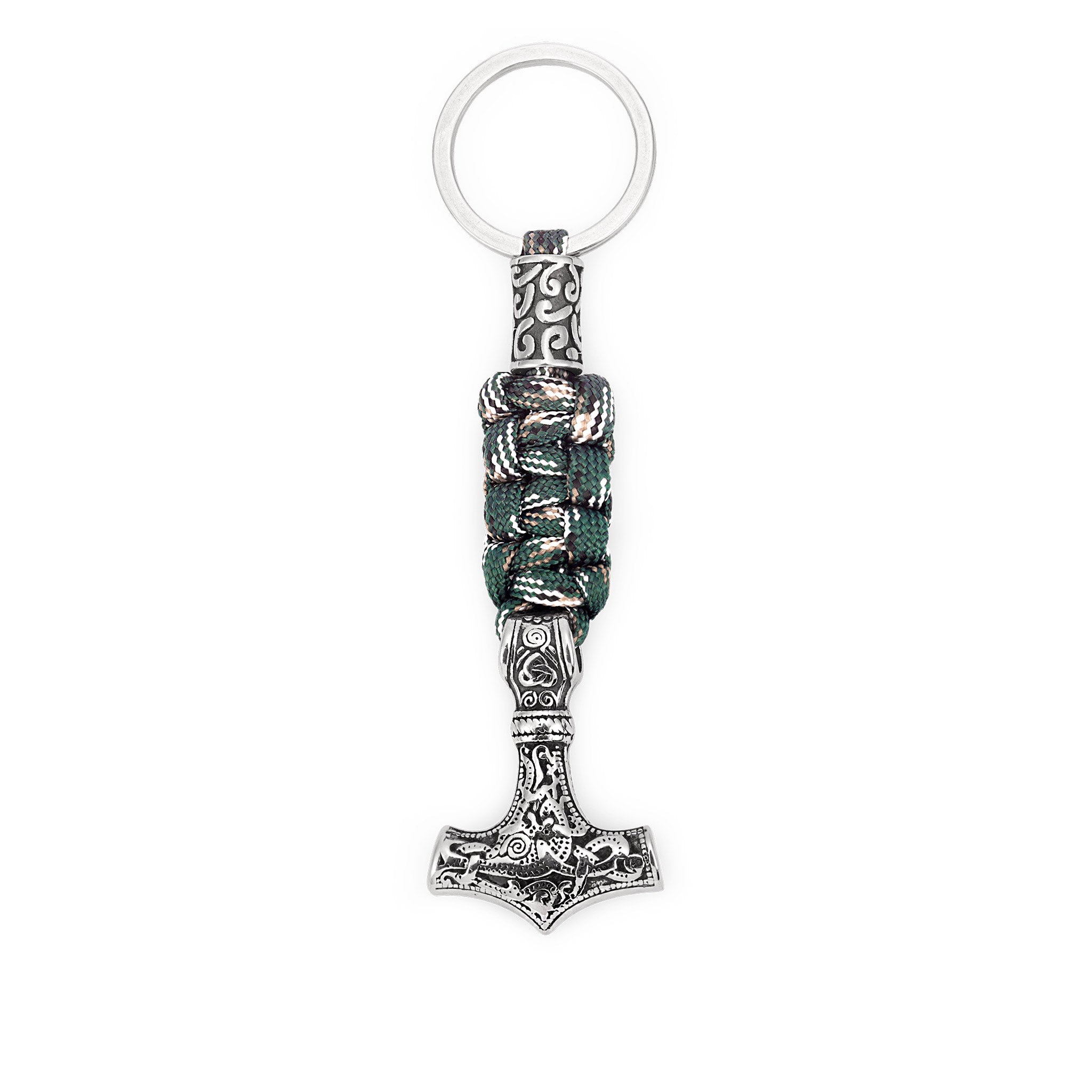 不鏽鋼古銀維京雷神鑰匙圈 - AWNL Taiwan