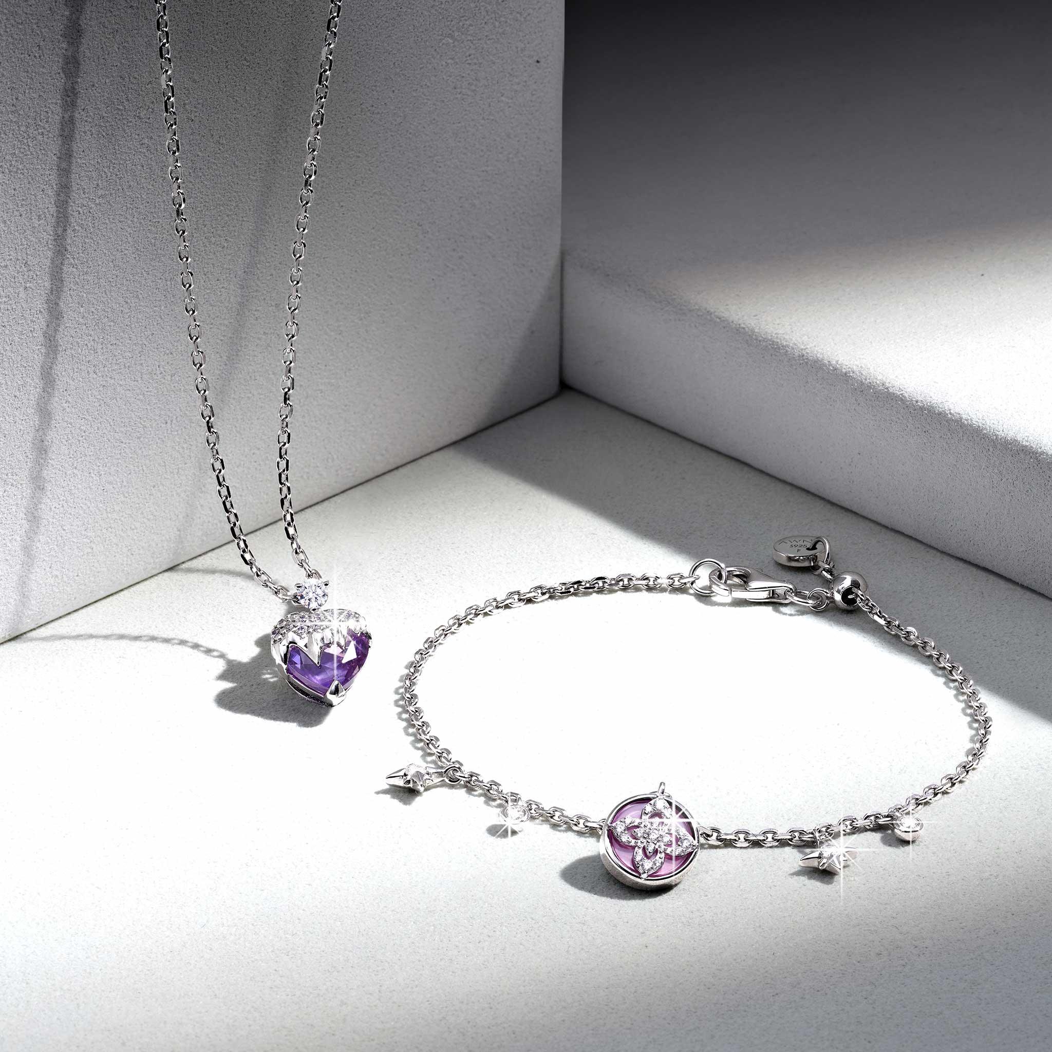 紫水晶 漿果 女士手鍊 - AWNL Taiwan |北歐瑞典設計師品牌