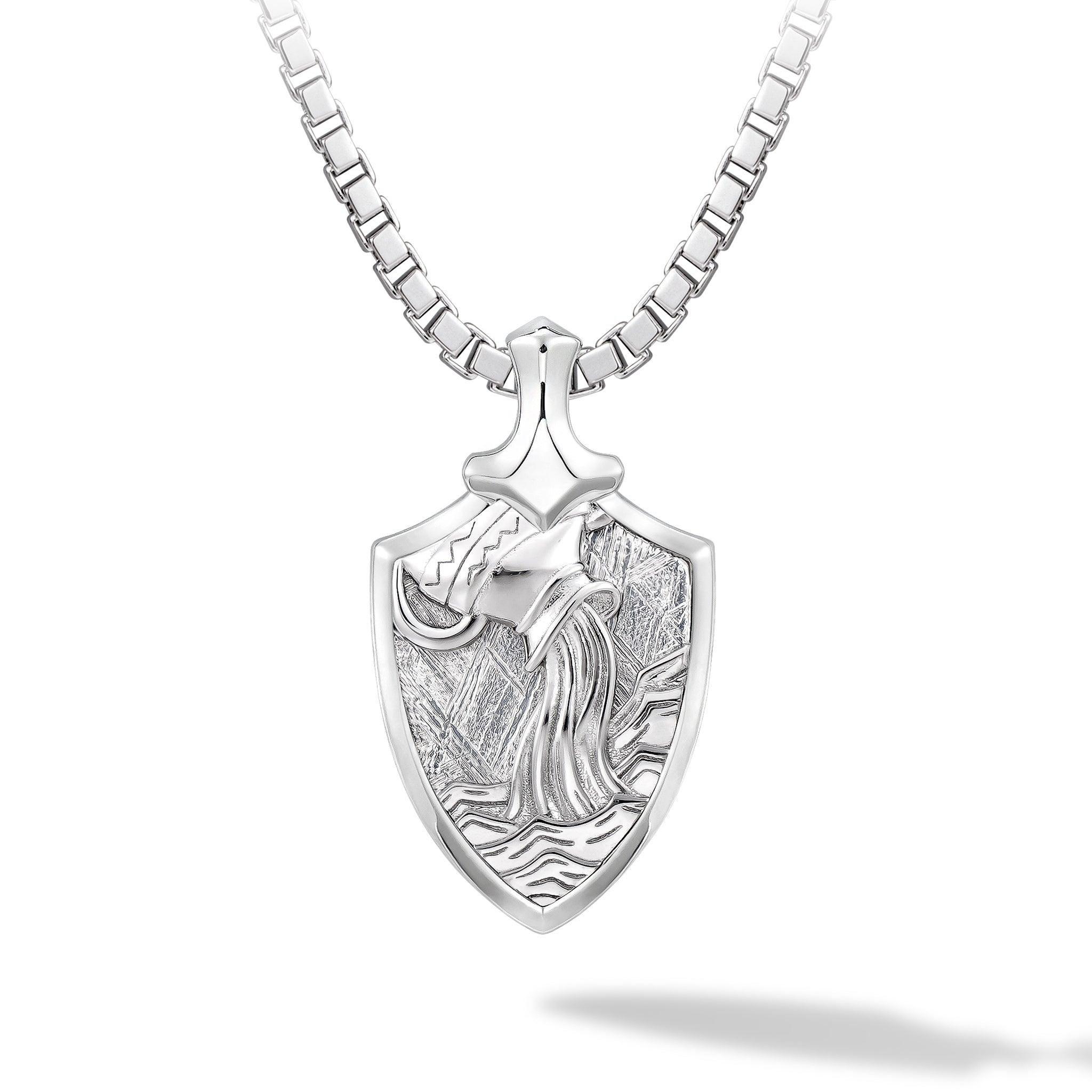 瑞典隕石 十二星座 水瓶座 男士吊墜銀項鍊|AWNL 瑞典設計輕珠寶