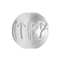 Rune Charm Platinum / 6mm