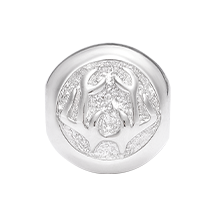 Antler Bead Silver
