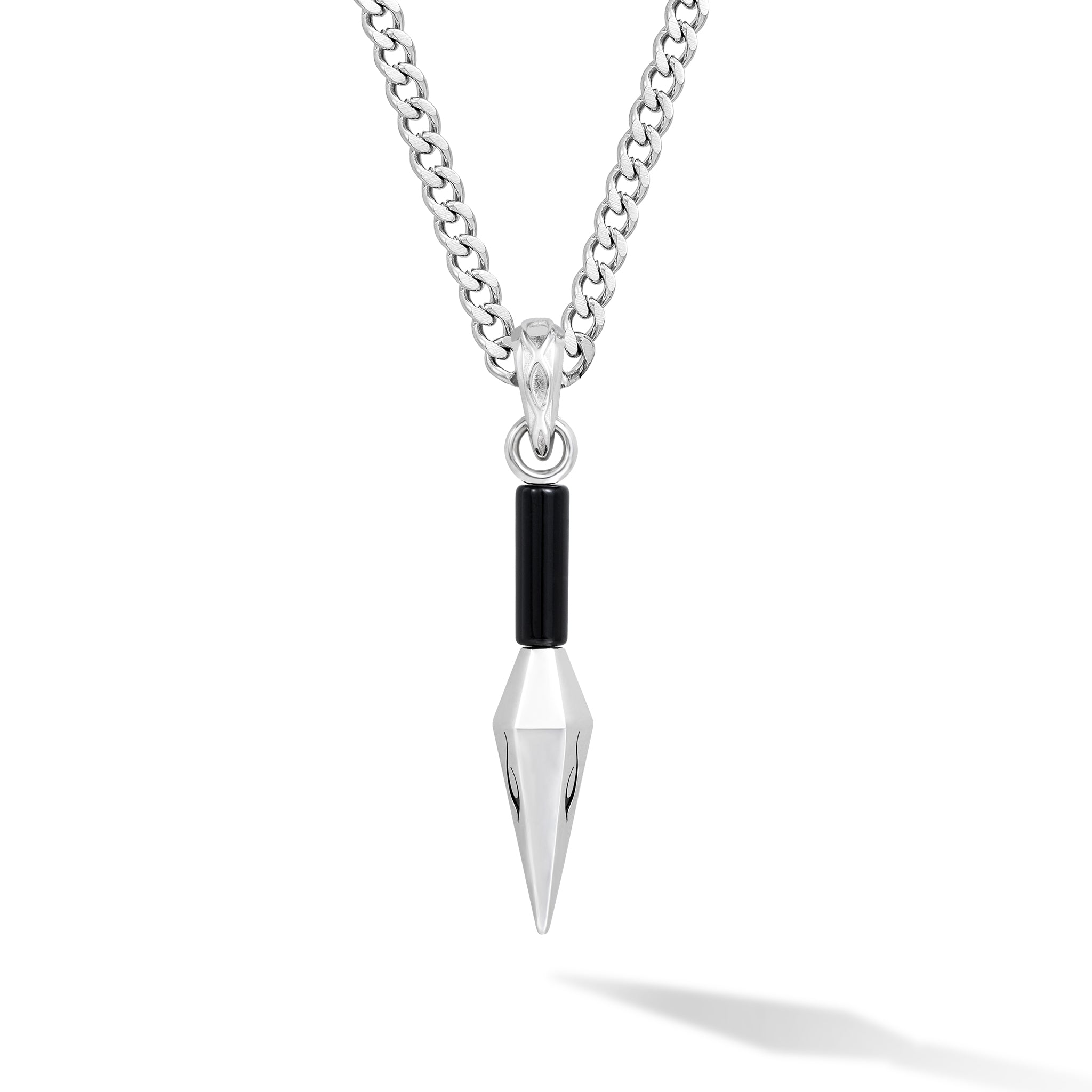 【待上新】黑曜石 火焰紋金剛劍 項鍊 - AWNL Taiwan