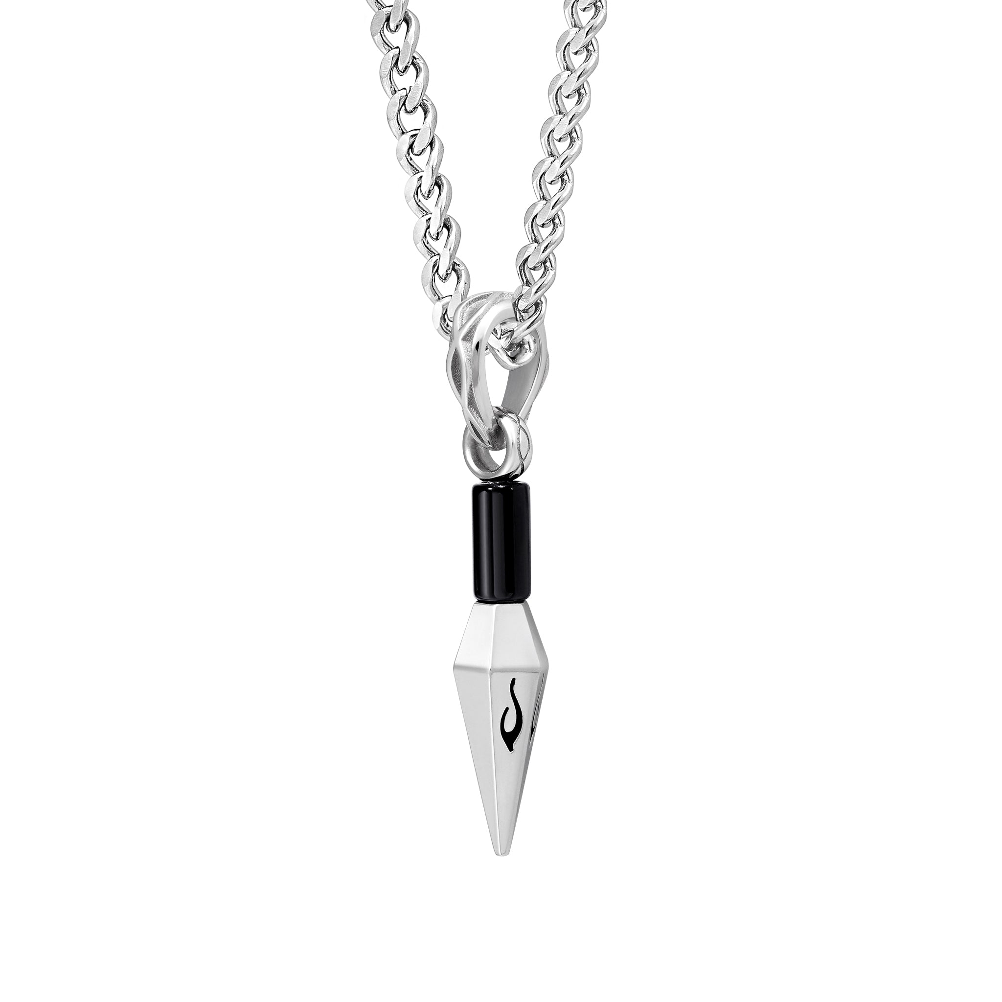 【待上新】黑曜石 火焰紋金剛劍 項鍊 - AWNL Taiwan