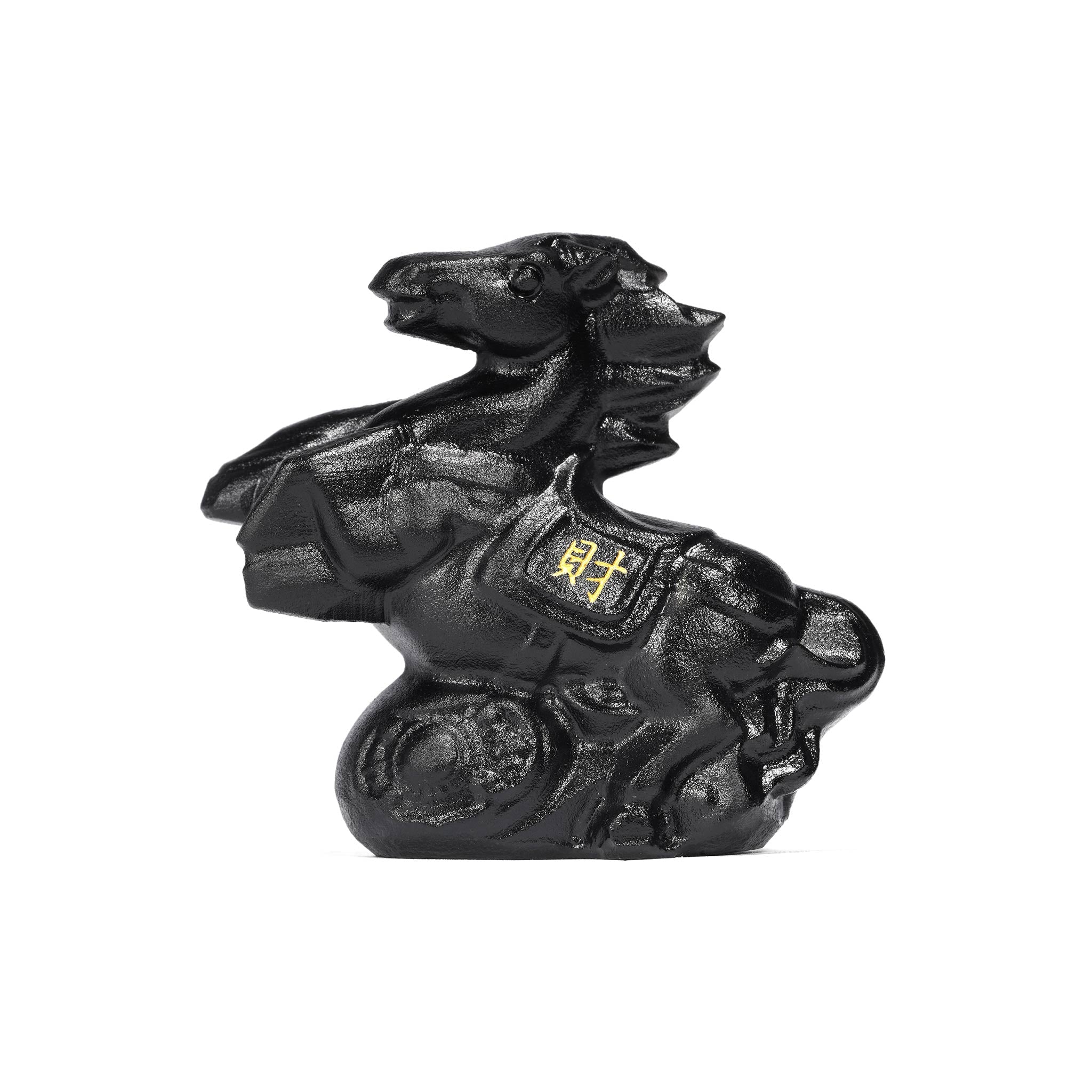 黑曜石 財富馬 擺件 - AWNL Taiwan