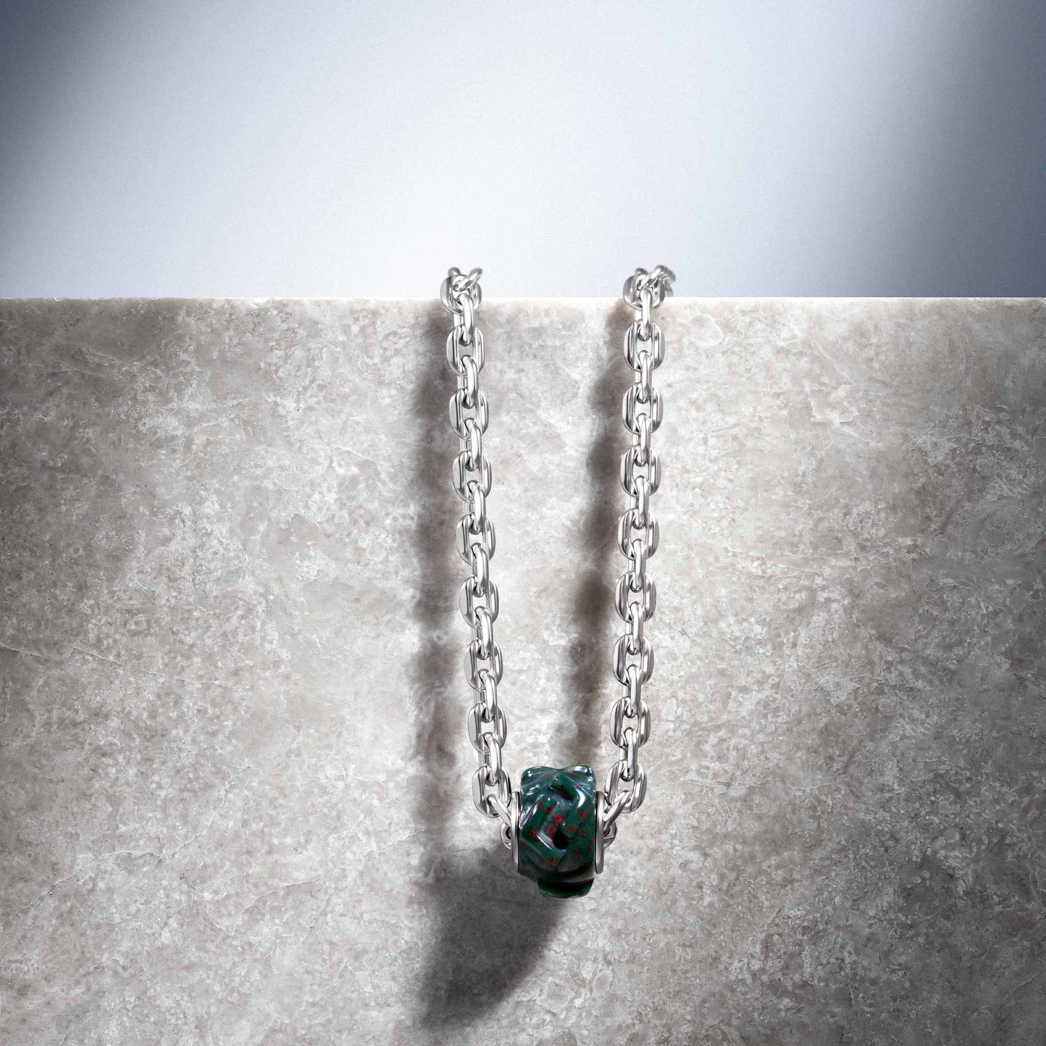 血石碧玉 盧恩符文 初光 項鍊 - AWNL Taiwan