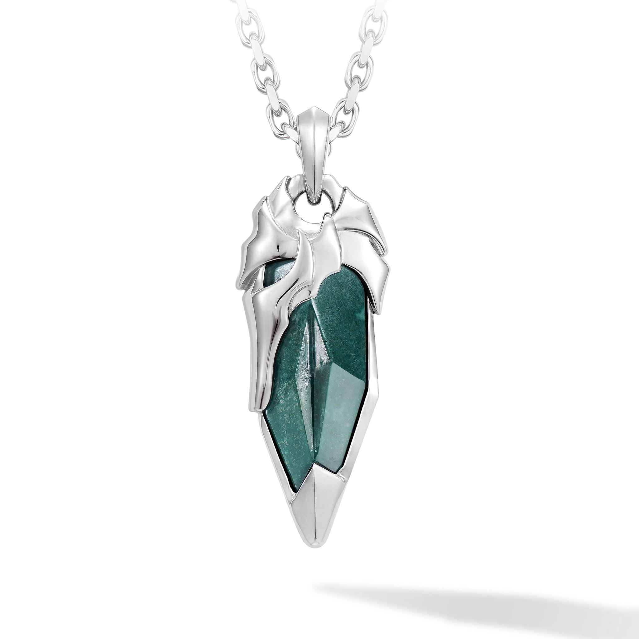 血石碧玉 維京頭盔 男士項鍊 - AWNL Taiwan |北歐瑞典設計師品牌