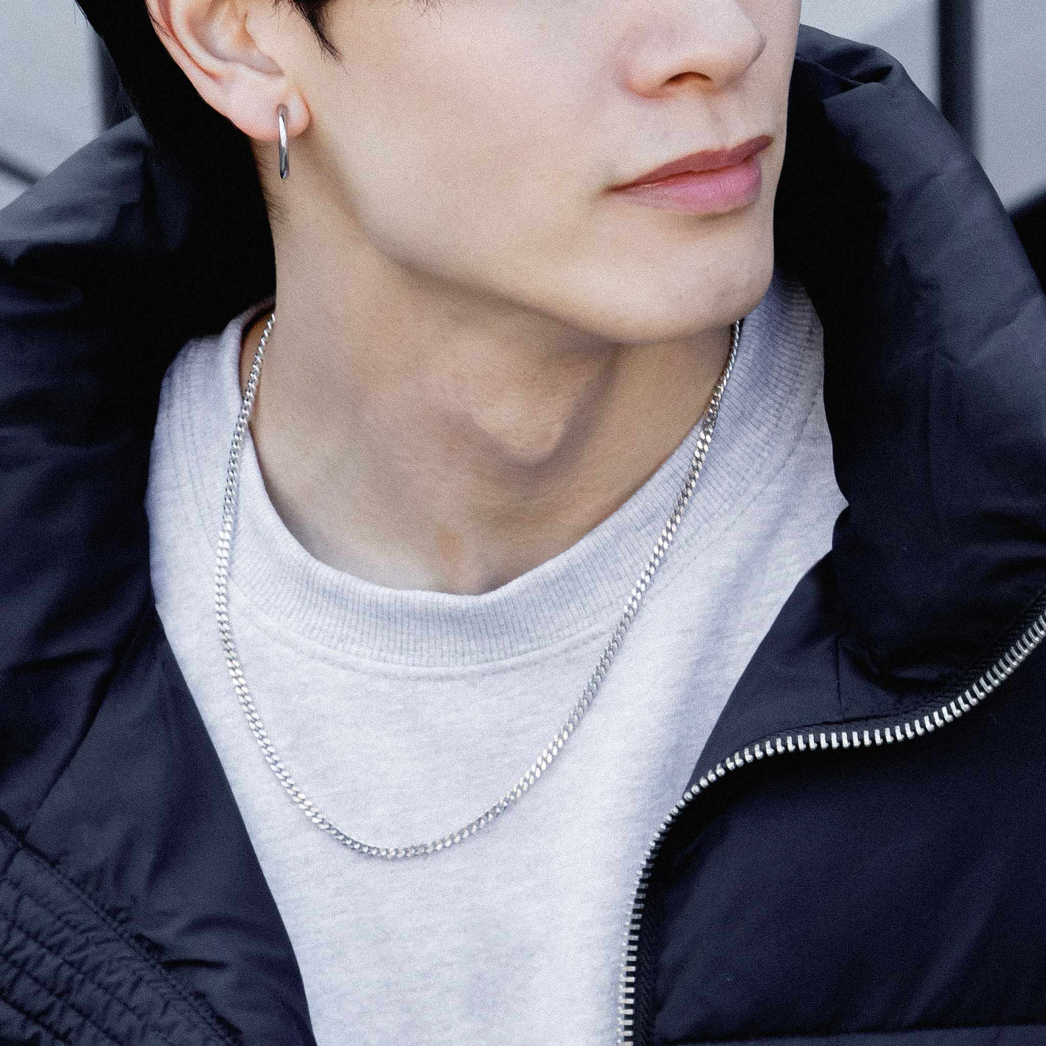 純銀 古巴鏈條項鍊 - AWNL Taiwan