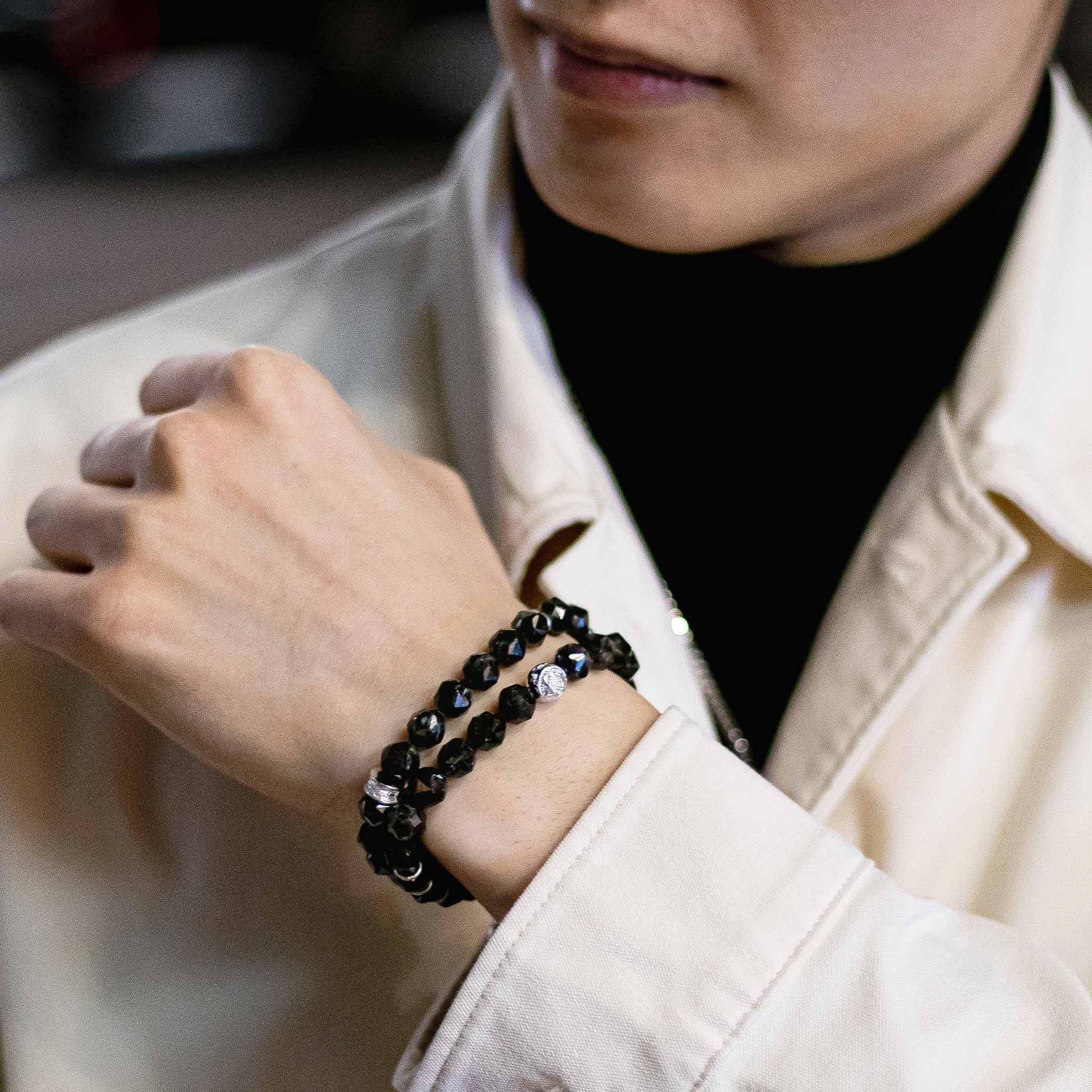 努烏邁特滾石 小幸運 男士雙圈手鍊 - AWNL Taiwan