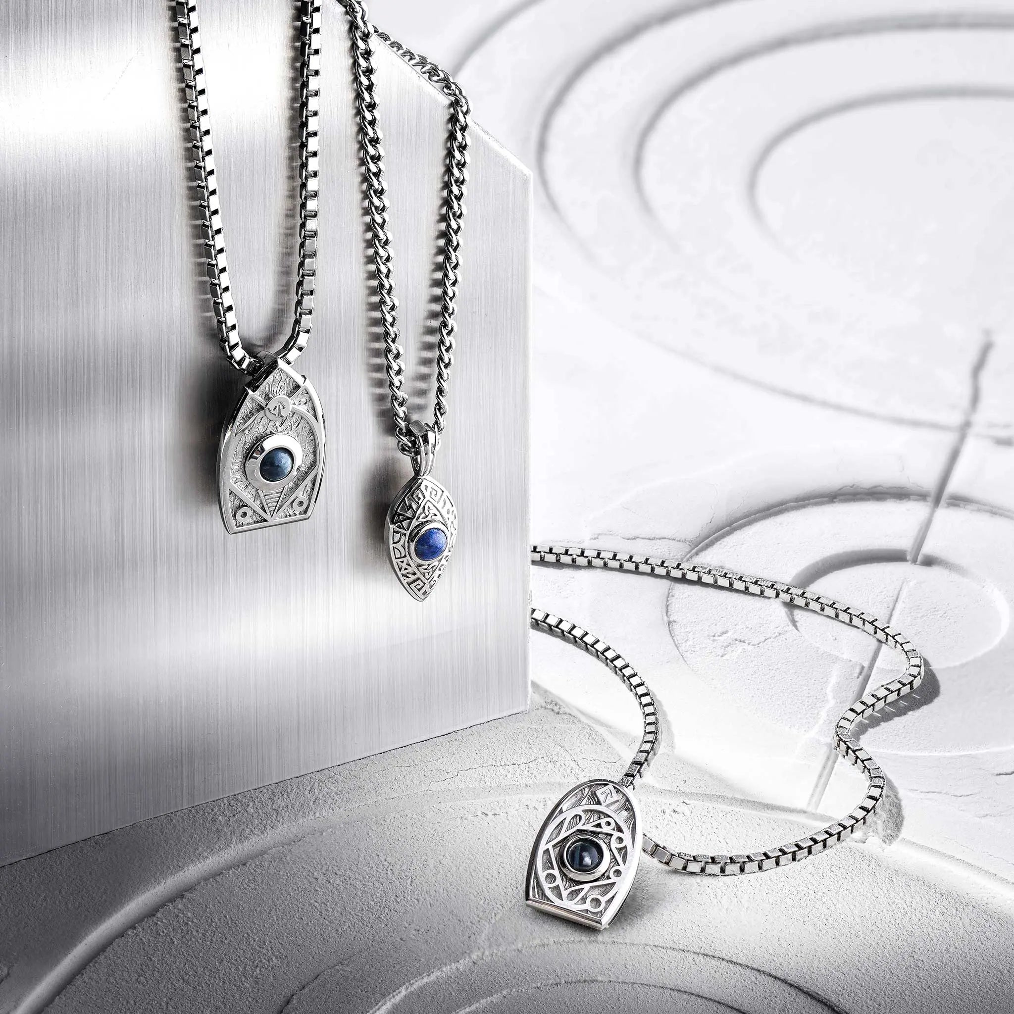 藍線石 盧恩符文 凱爾特 項鍊 - AWNL Taiwan