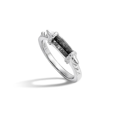 Continuum Ring Black Rutilated Quartz