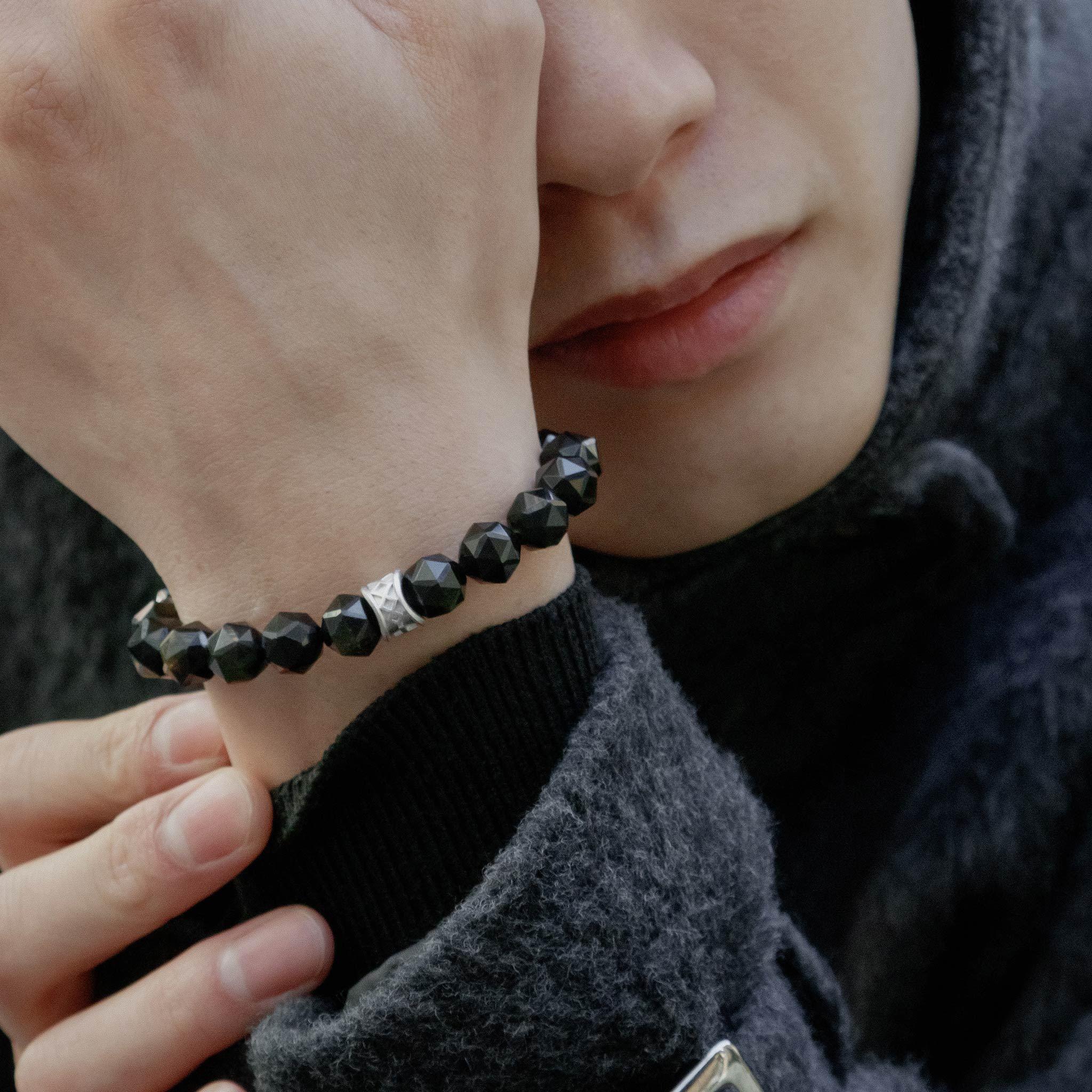 金曜石 維京 盧恩符文 男士手鍊 - AWNL Taiwan