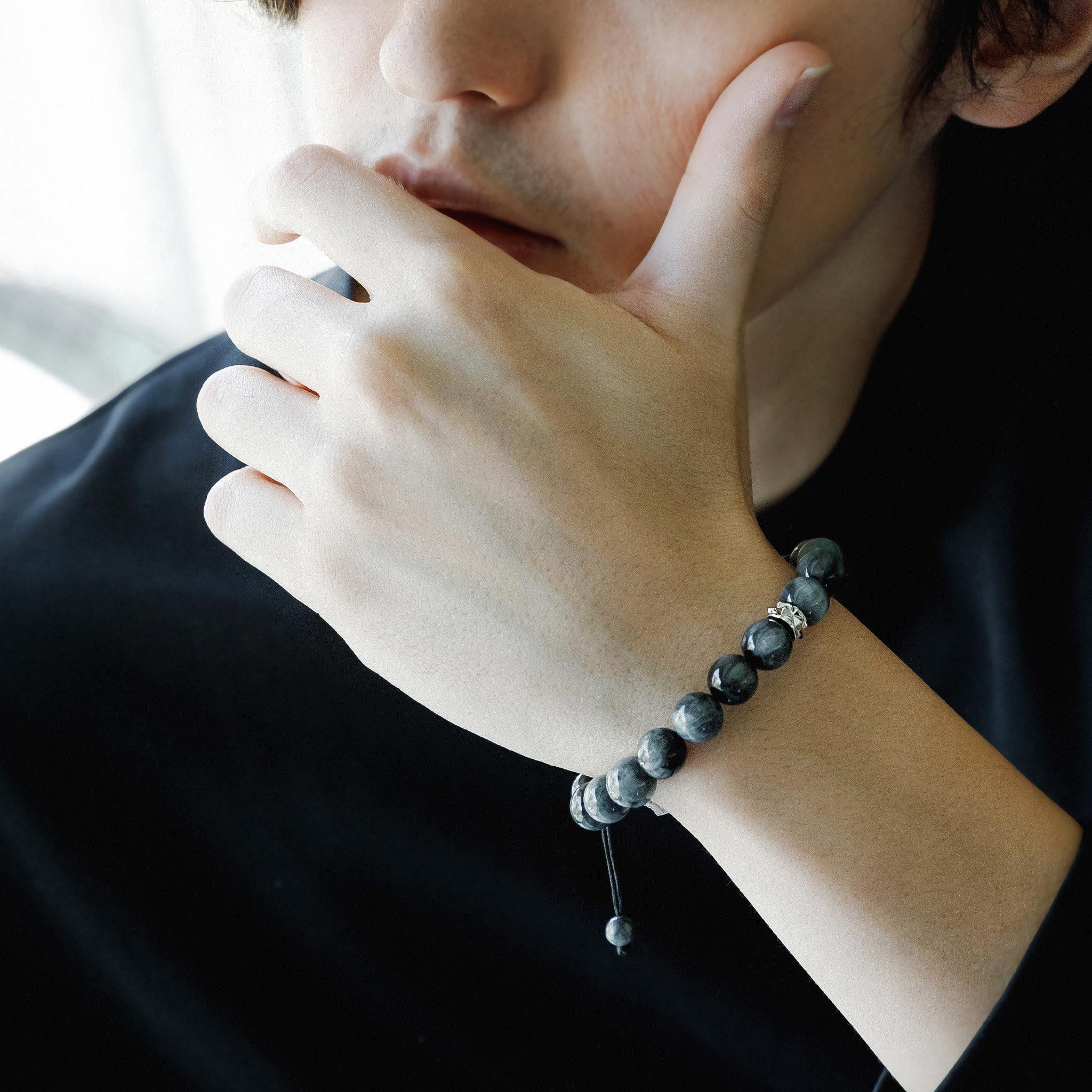 灰鷹眼石 維京 男士手鍊 - AWNL Taiwan