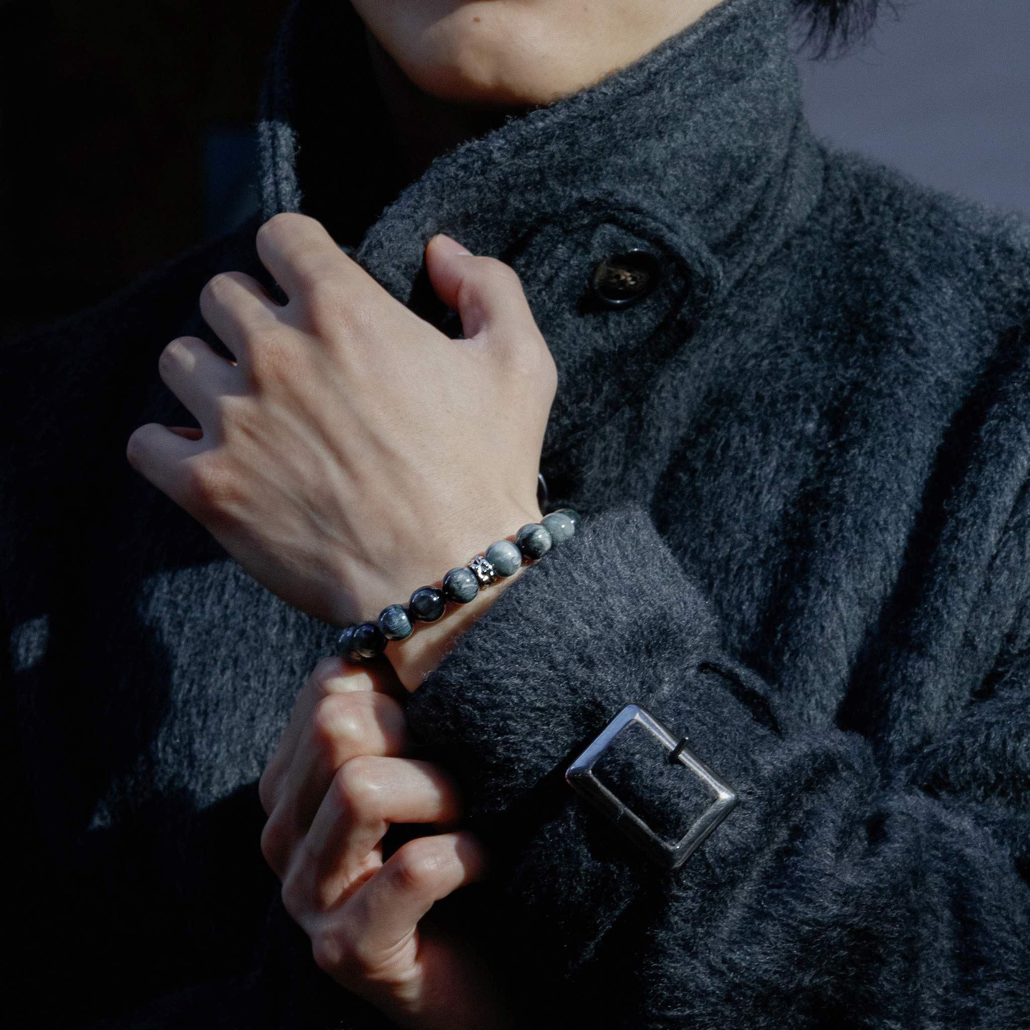 灰鷹眼石 維京 男士手鍊 - AWNL Taiwan