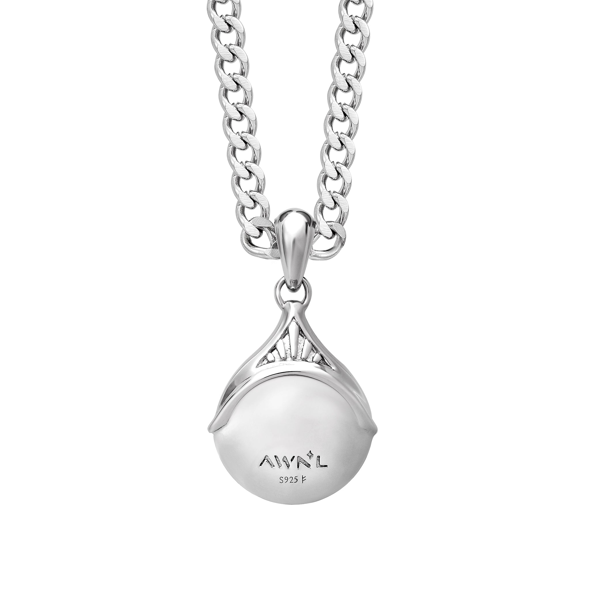 灰鷹眼石 盧恩符文 光使者 男士項鍊 - AWNL Taiwan