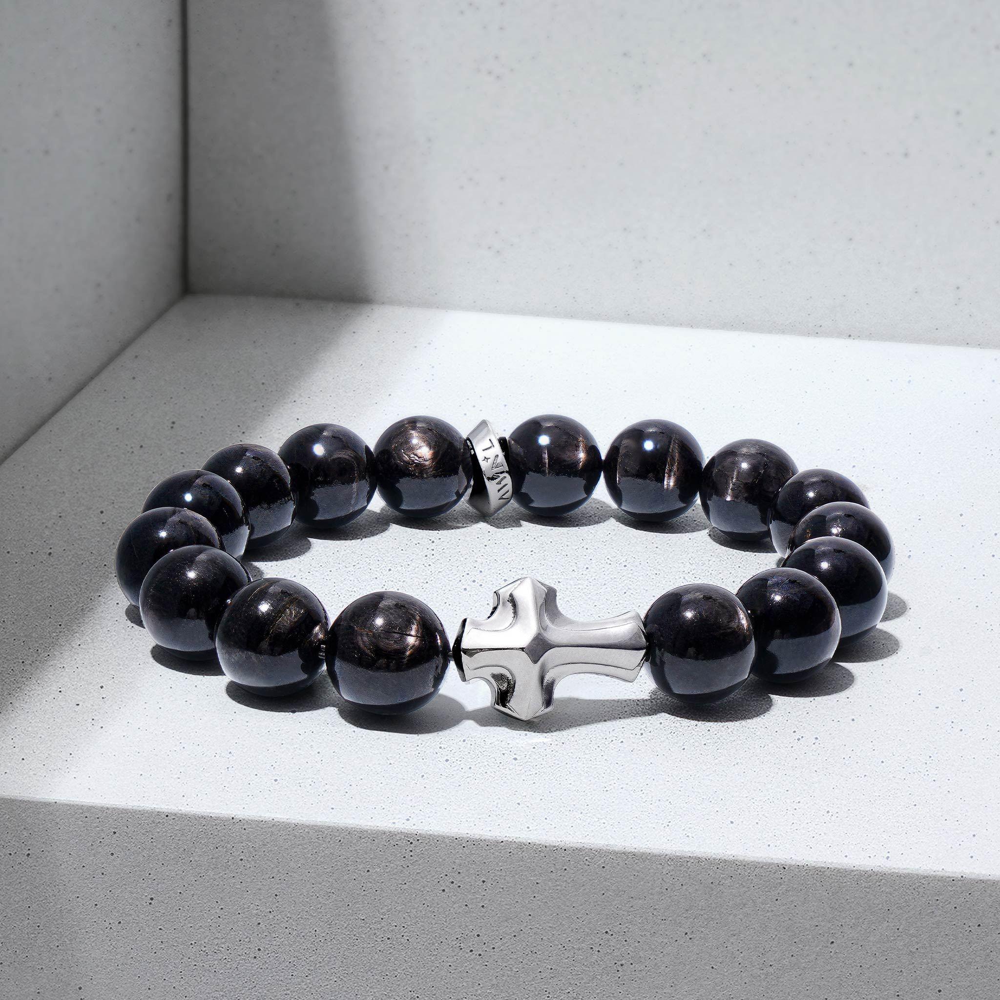 金運石 十字架 男士手鍊 - AWNL Taiwan