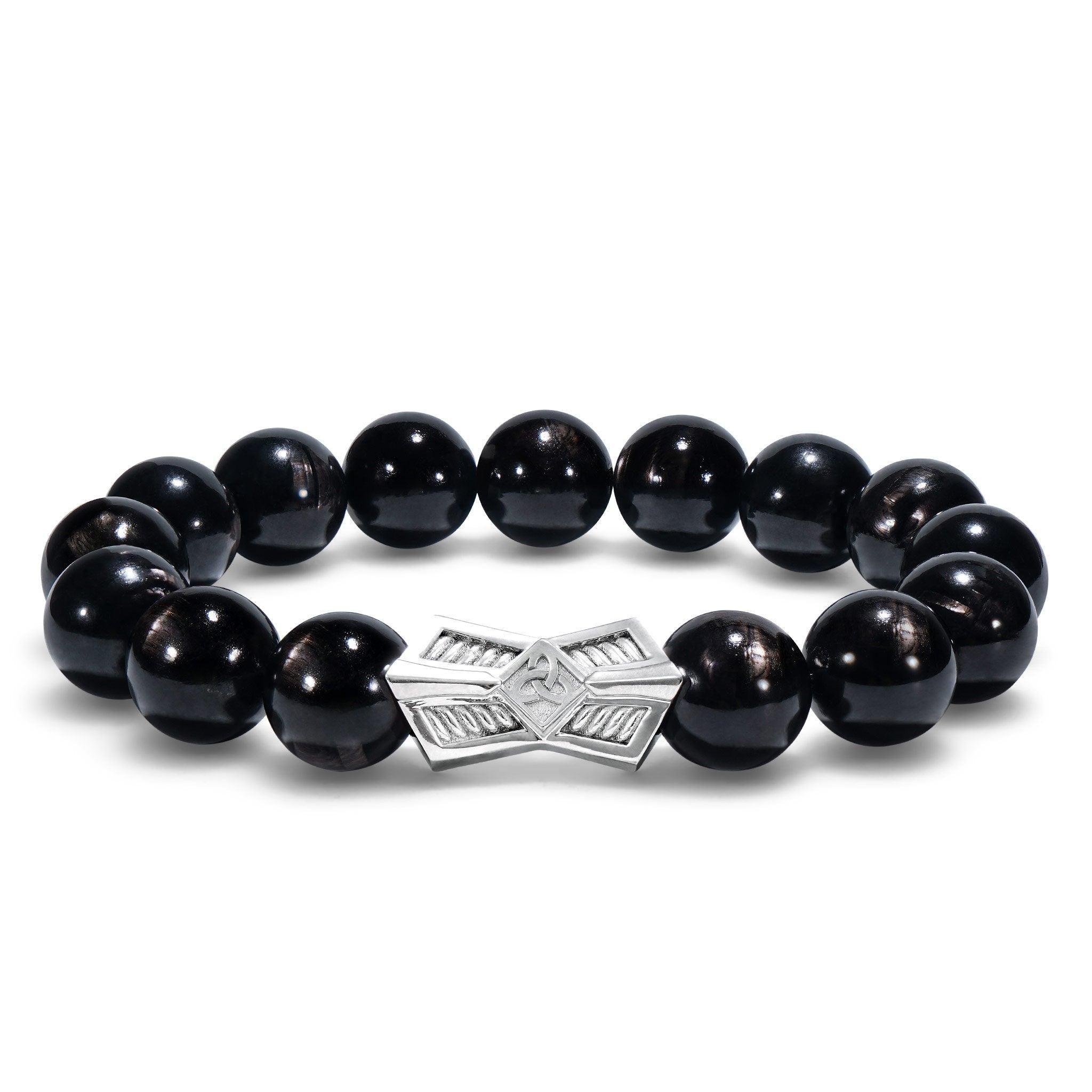 金運石 天然水晶 火焰之刃 維京 男士手鍊|AWNL 瑞典設計輕珠寶