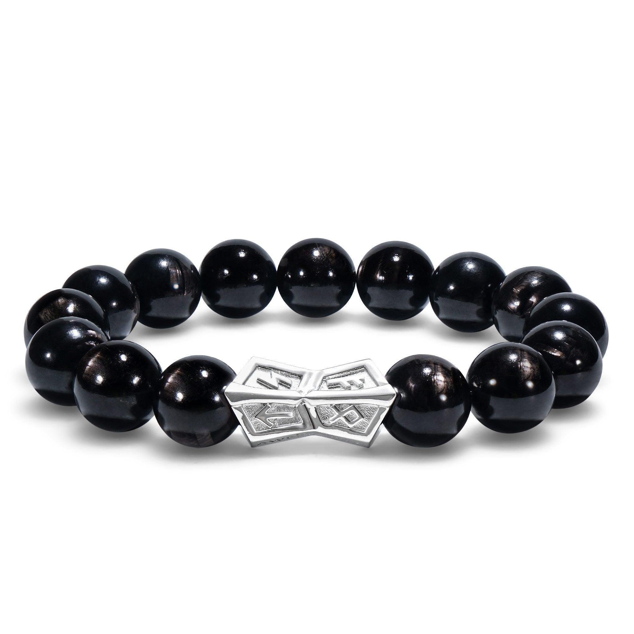 金運石 天然水晶 火焰之刃 維京 男士手鍊|AWNL 瑞典設計輕珠寶