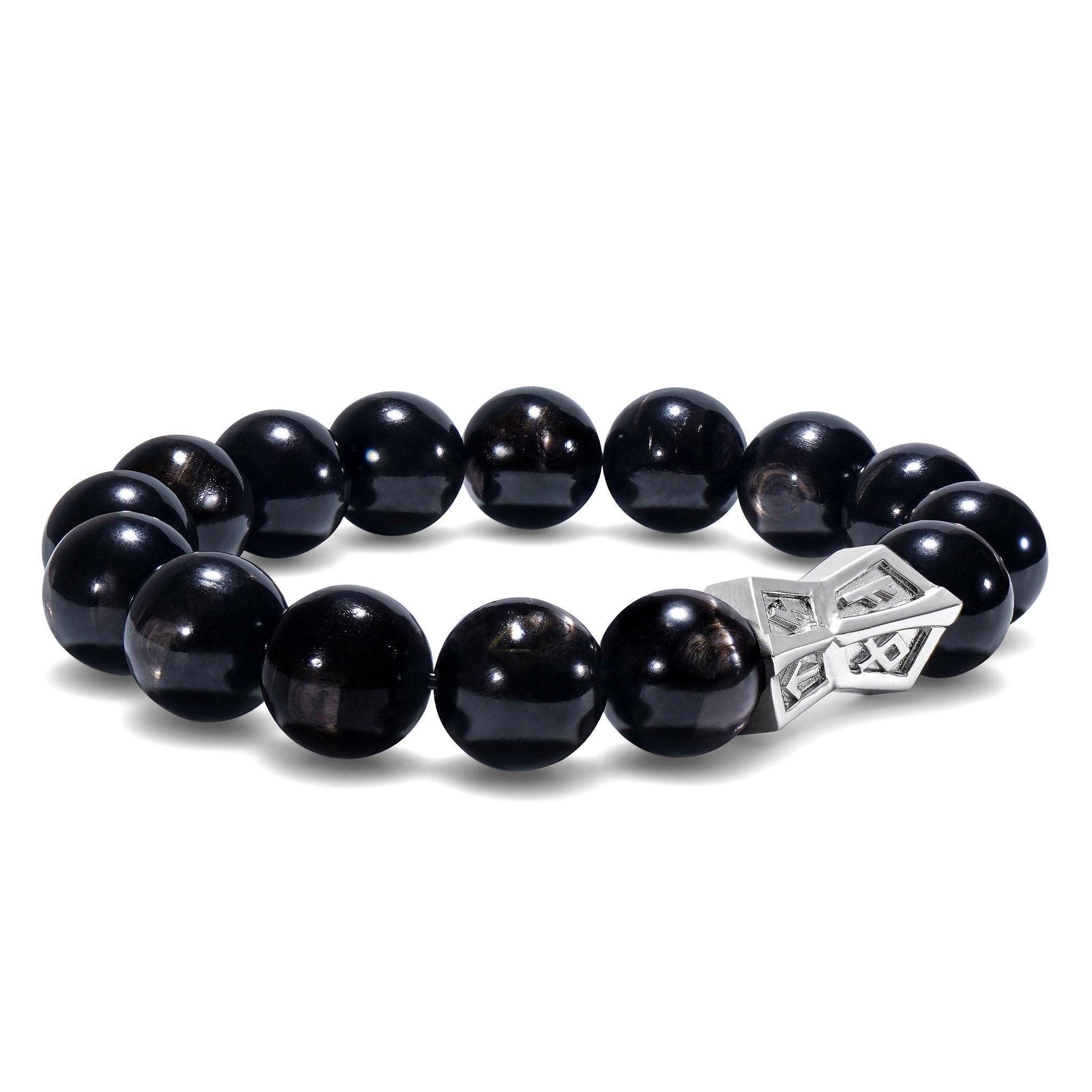 金運石 天然水晶 火焰之刃 維京 男士手鍊|AWNL 瑞典設計輕珠寶