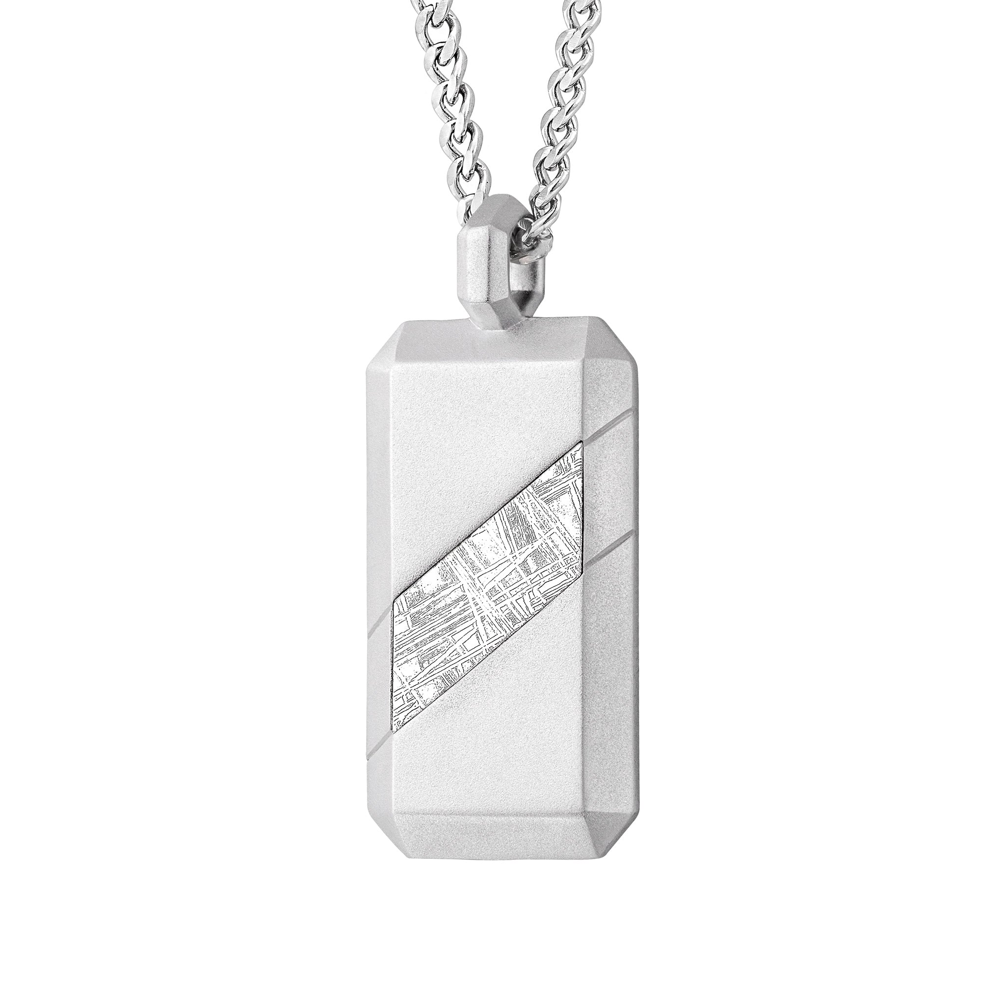 瑞典隕石 狗牌 平行時空 男士項鍊 - AWNL Taiwan