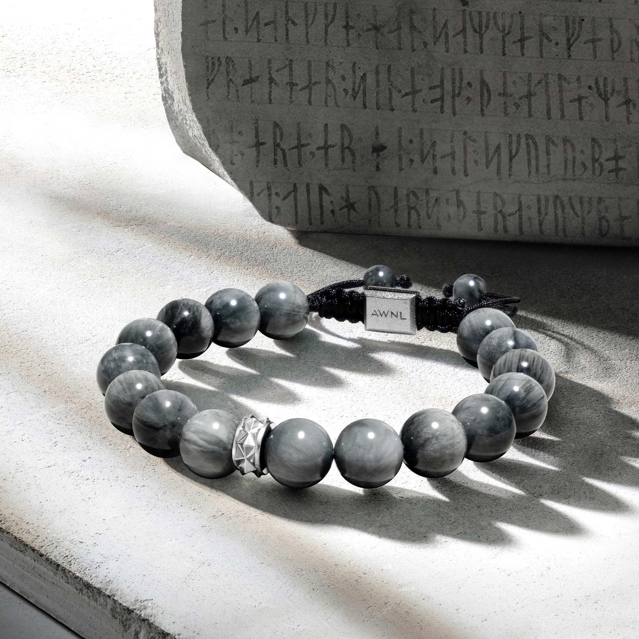灰鷹眼石 維京 男士手鍊 - AWNL Taiwan
