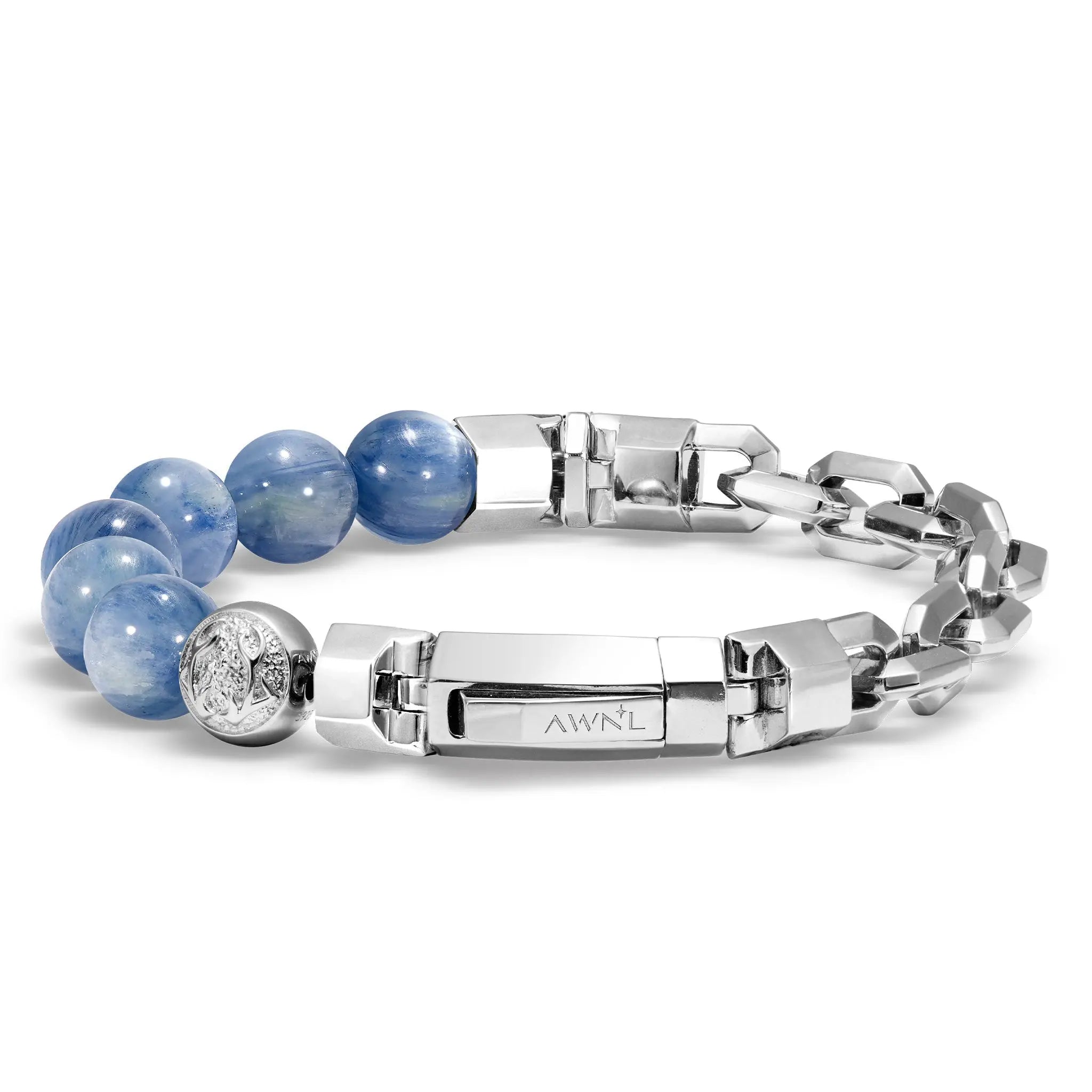 藍晶石 半銀鏈 男士手鍊 - AWNL Taiwan