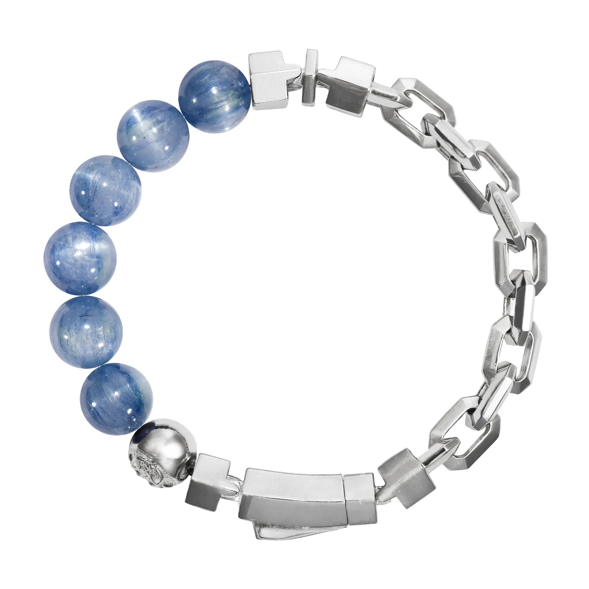 藍晶石 半銀鏈 男士手鍊 - AWNL Taiwan