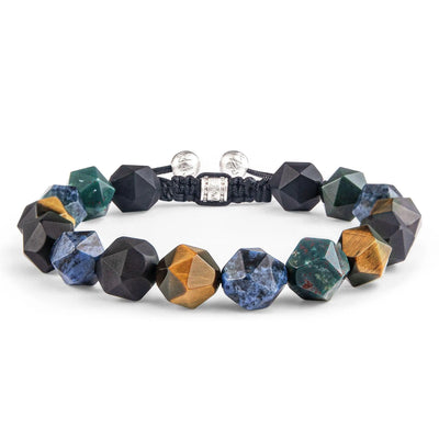 多寶珠 編織抽繩 男士手鍊