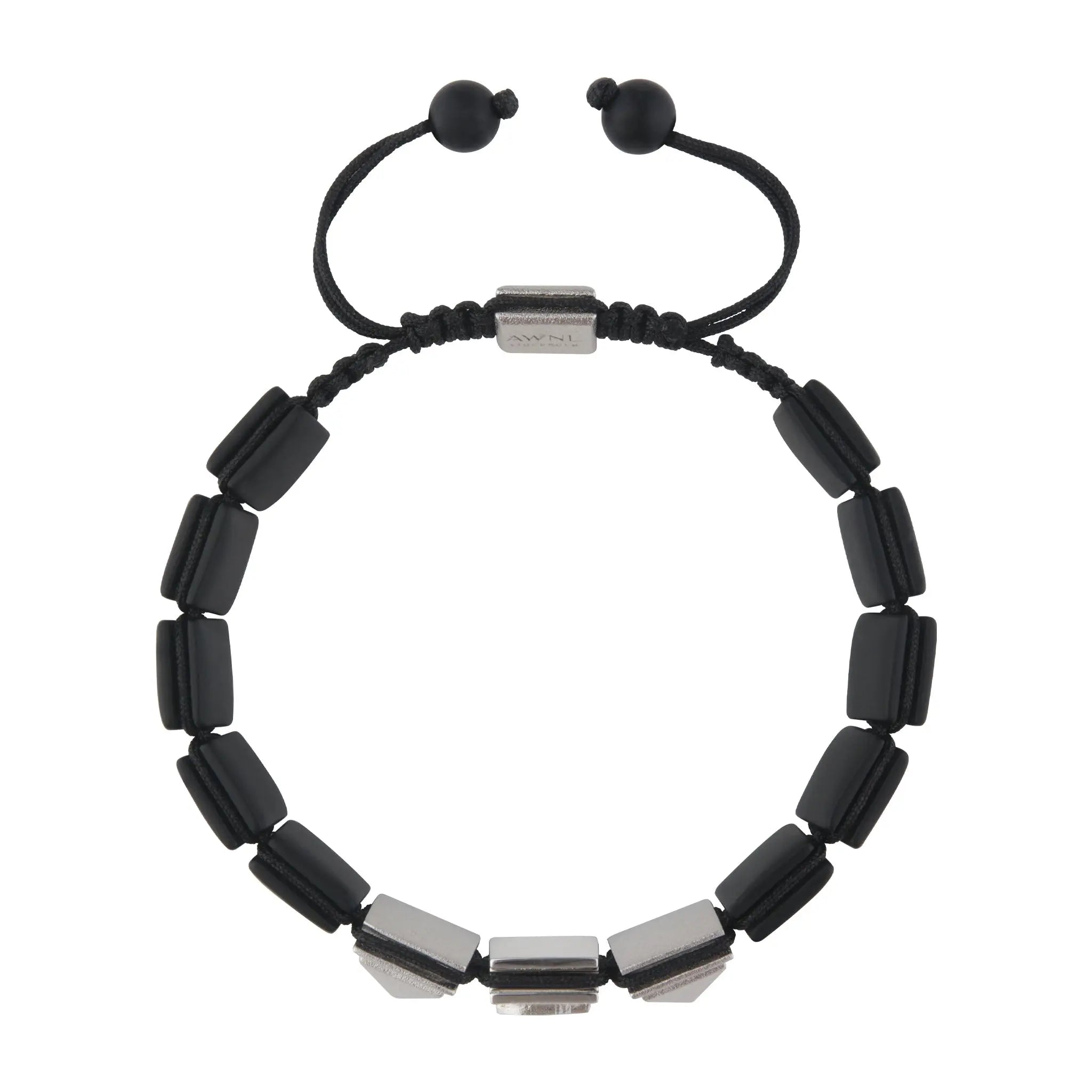 黑瑪瑙 荷魯斯之眼 平安符 男士手鍊 - AWNL Taiwan