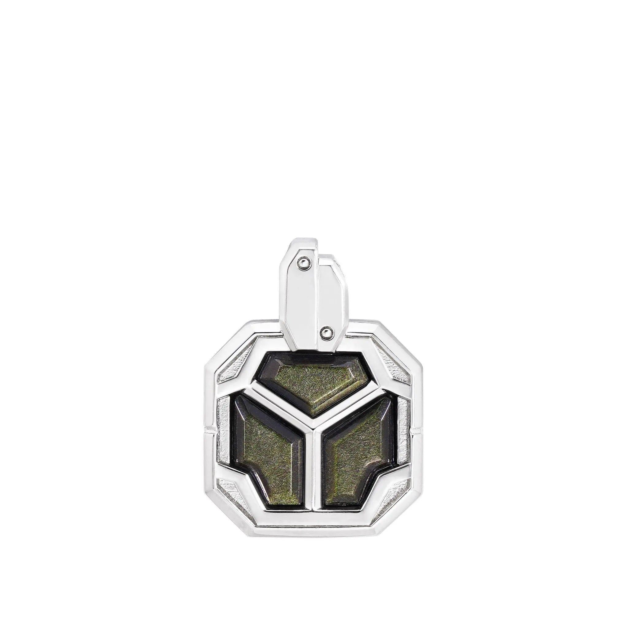 AWNL 瑞典珠寶 天然晶石 金曜石 太空艙 男士項鍊 晶石項鍊 - AWNL Taiwan