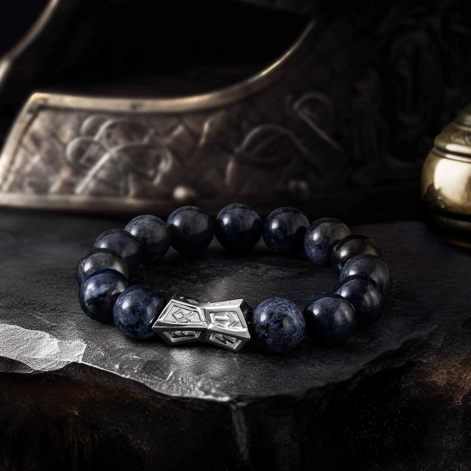 AWNL 藍線石 火焰之刃 男士手鍊 - AWNL Taiwan