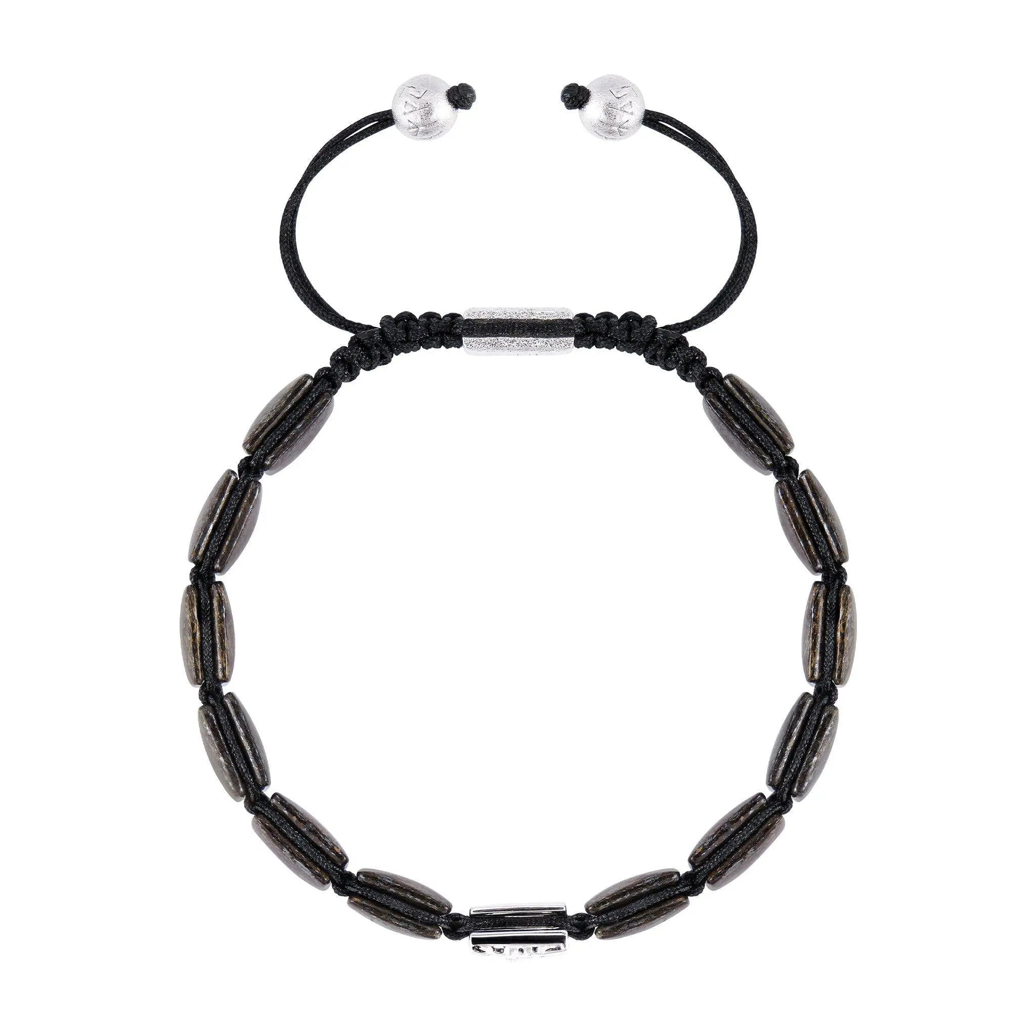 AWNL 瑞典珠寶 天然晶石 古銅輝 生命樹 男士手鍊