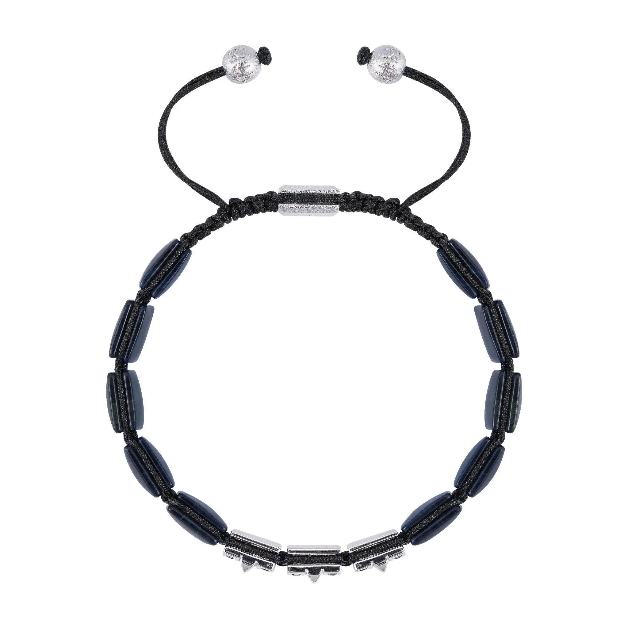 瑞典珠寶 AWNL 天然晶石 鷹眼石 法老之門 男士手鍊 - AWNL Taiwan