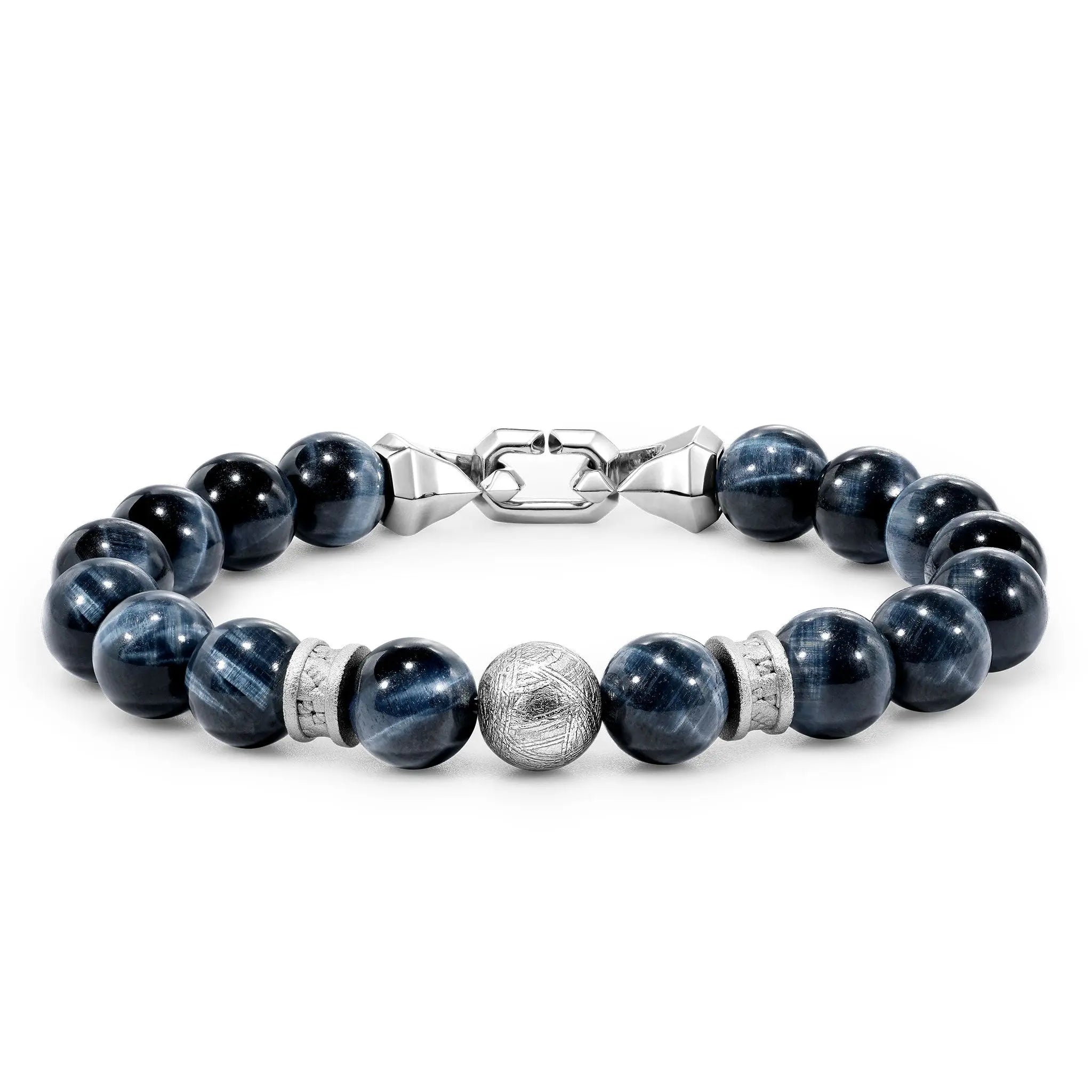 瑞典隕石 鷹眼石 盧恩 男士手鍊 兩款可選 - AWNL Taiwan