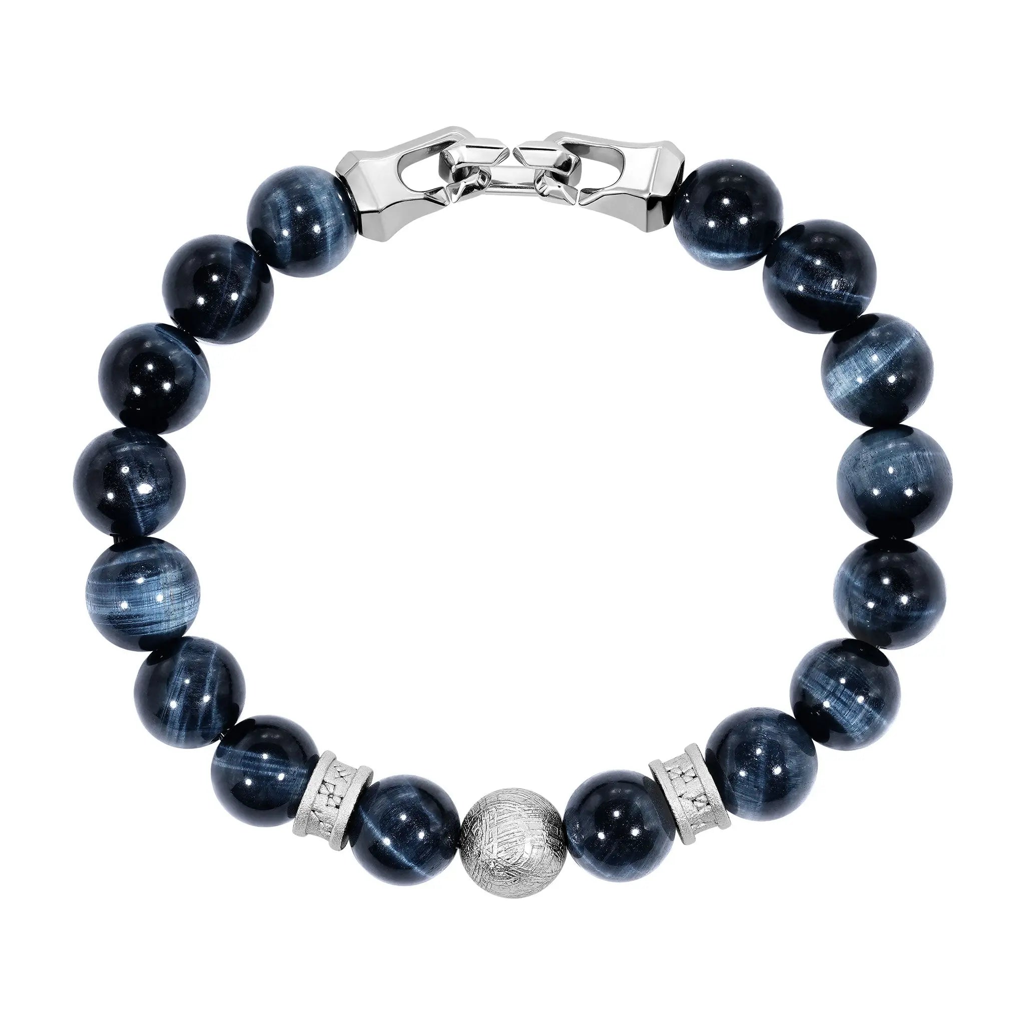 瑞典隕石 鷹眼石 盧恩 男士手鍊 兩款可選 - AWNL Taiwan