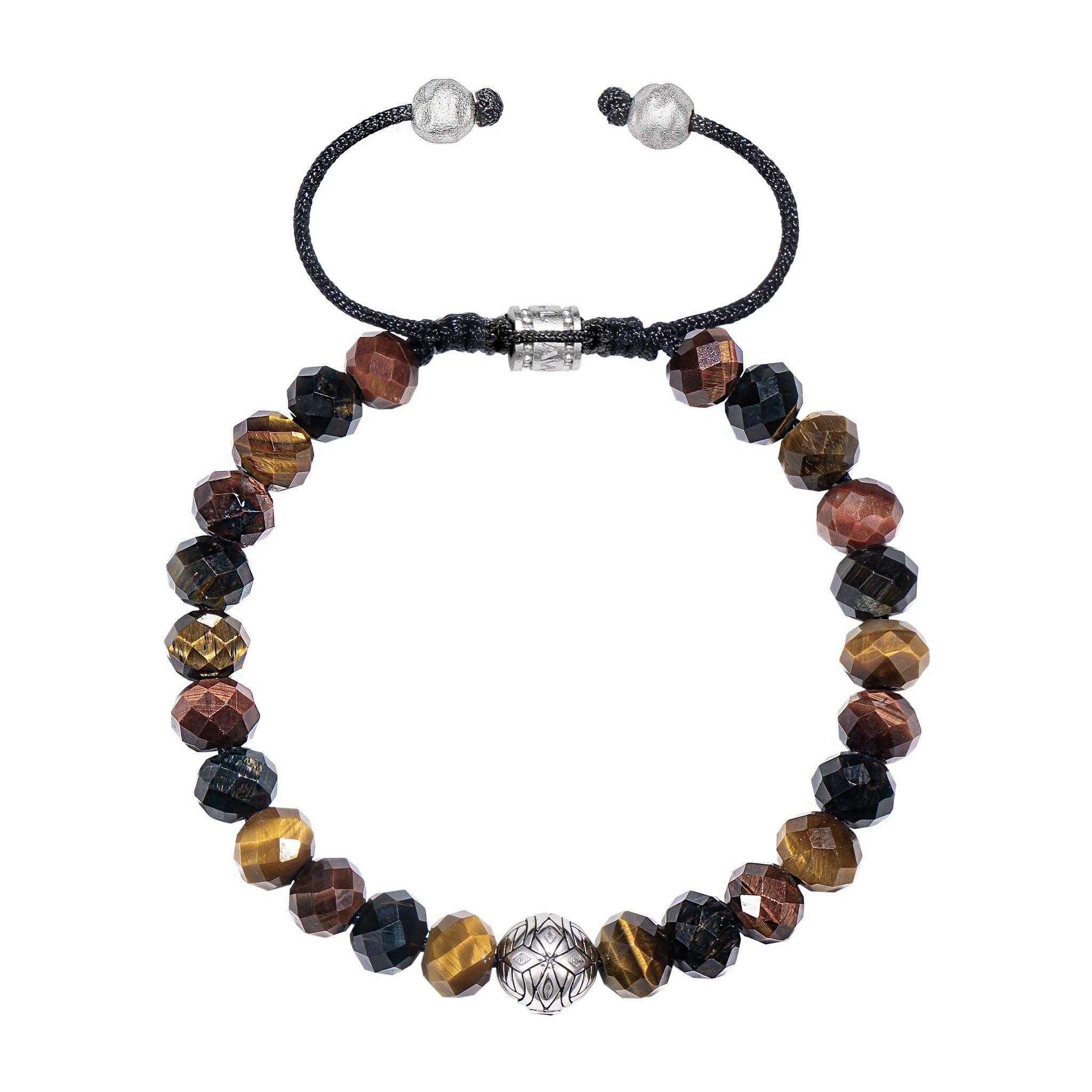 AWNL 瑞典珠寶 天然晶石 虎眼石 Space Code 男士手鍊 晶石手鍊