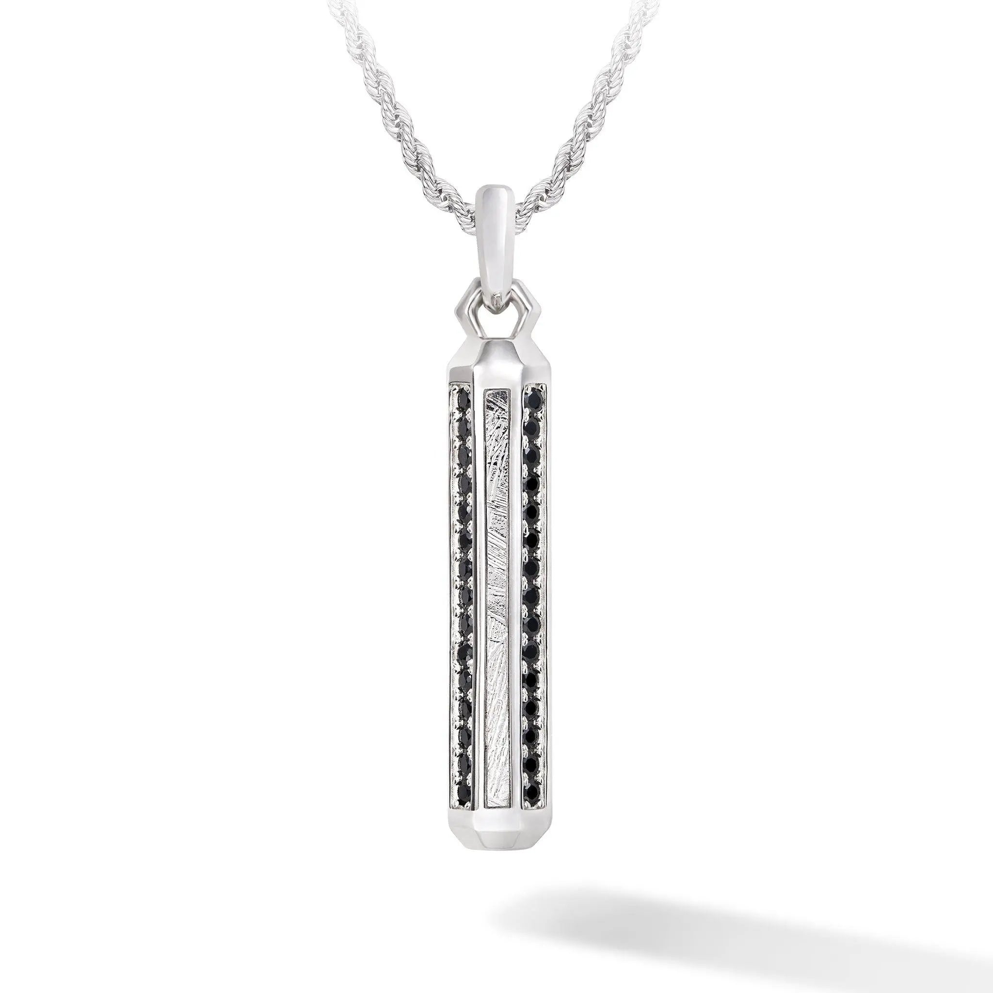 AWNL 瑞典珠寶 瑞典隕石 八角柱 男士項鍊 - AWNL Taiwan