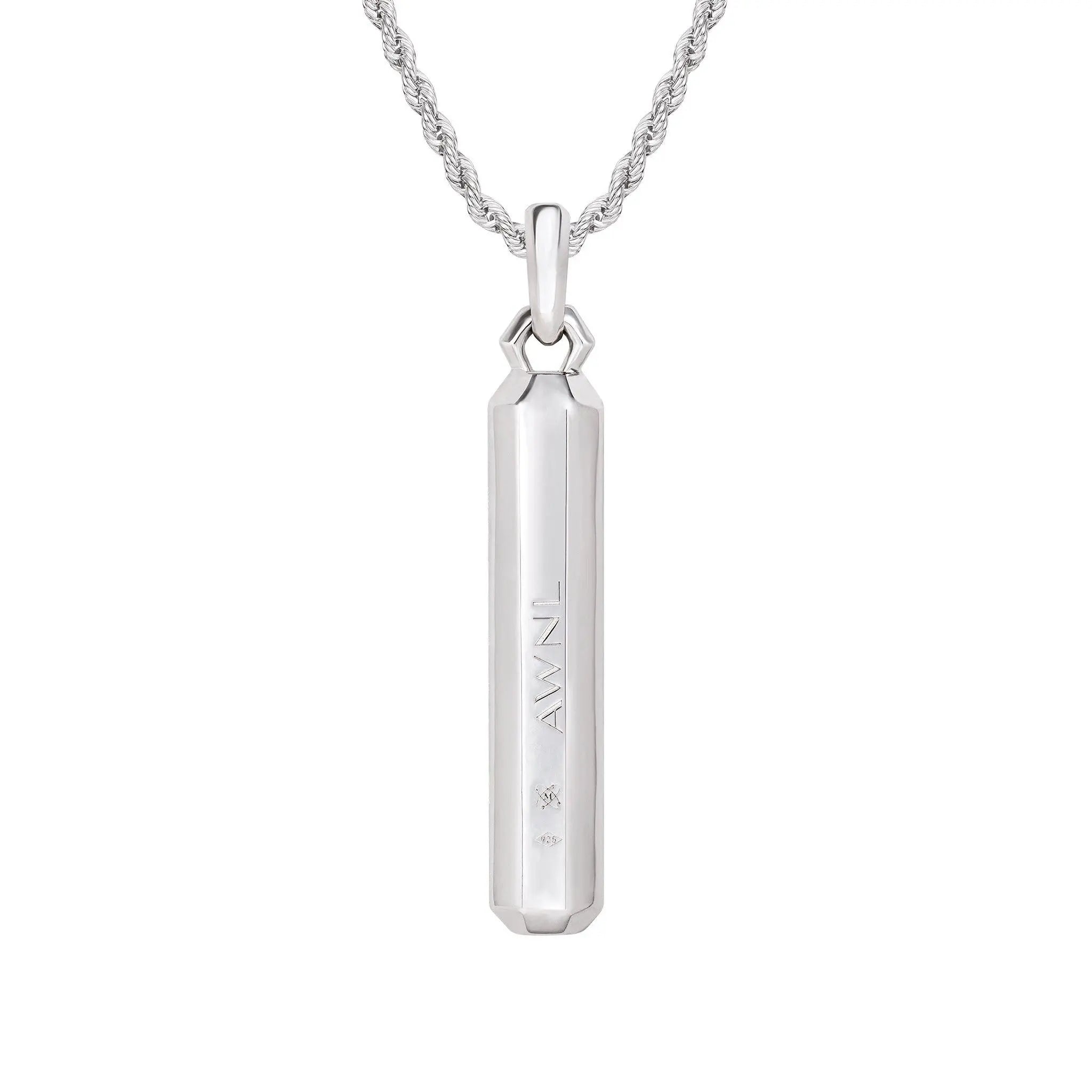 AWNL 瑞典珠寶 瑞典隕石 八角柱 男士項鍊 - AWNL Taiwan