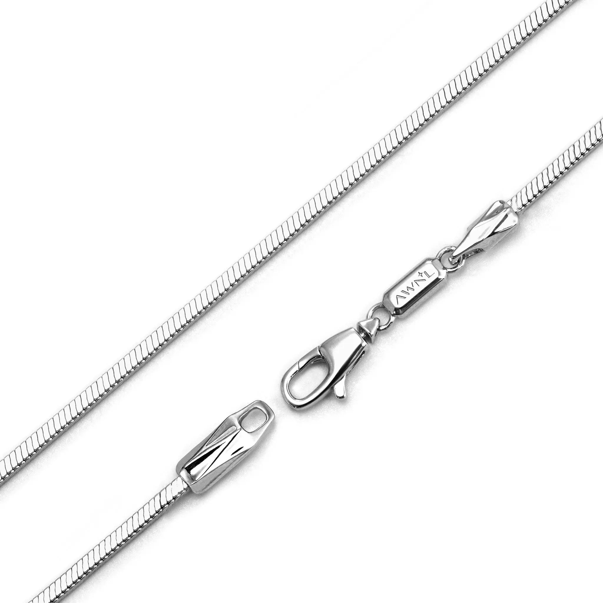 純銀 蛇骨鏈條項鍊 - AWNL Taiwan