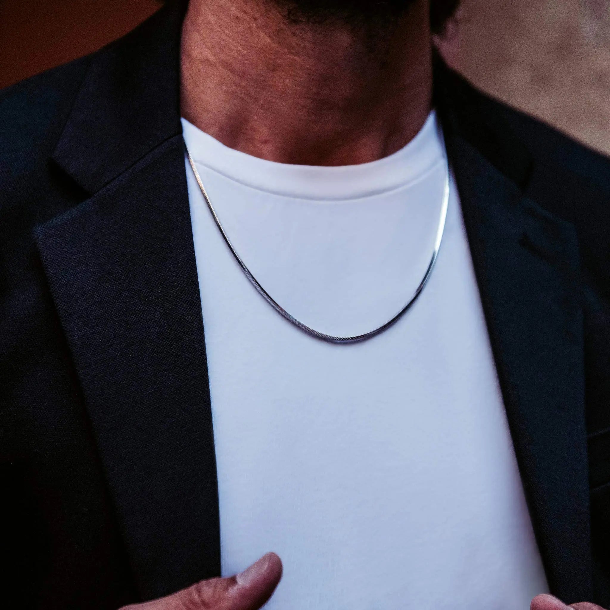 純銀 蛇骨鏈條項鍊 - AWNL Taiwan