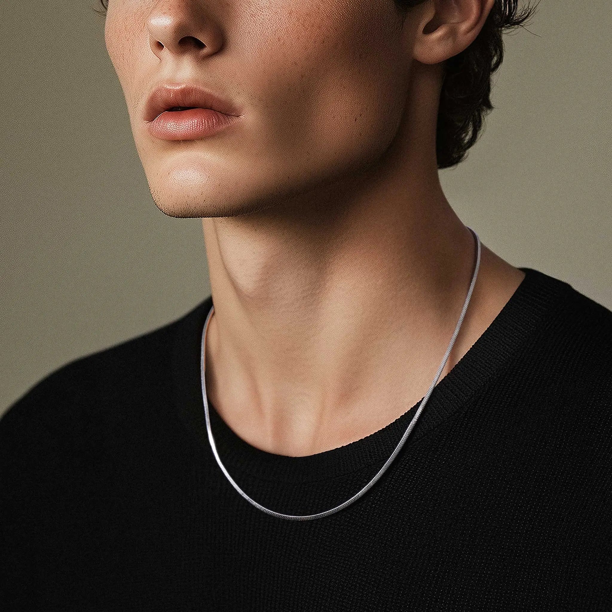 純銀 蛇骨鏈條項鍊 - AWNL Taiwan