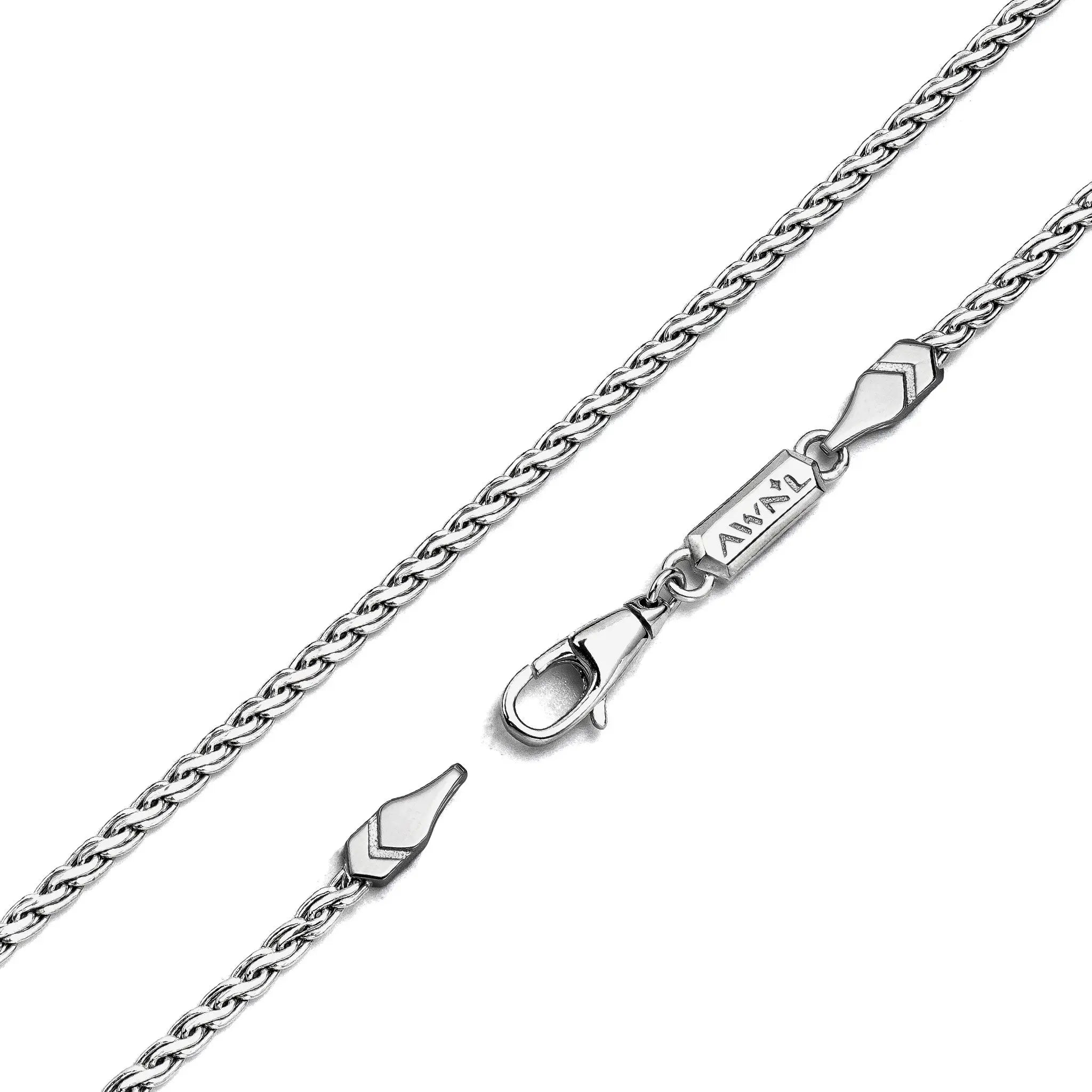 純銀 密宗 編織鏈條項鍊 - AWNL Taiwan