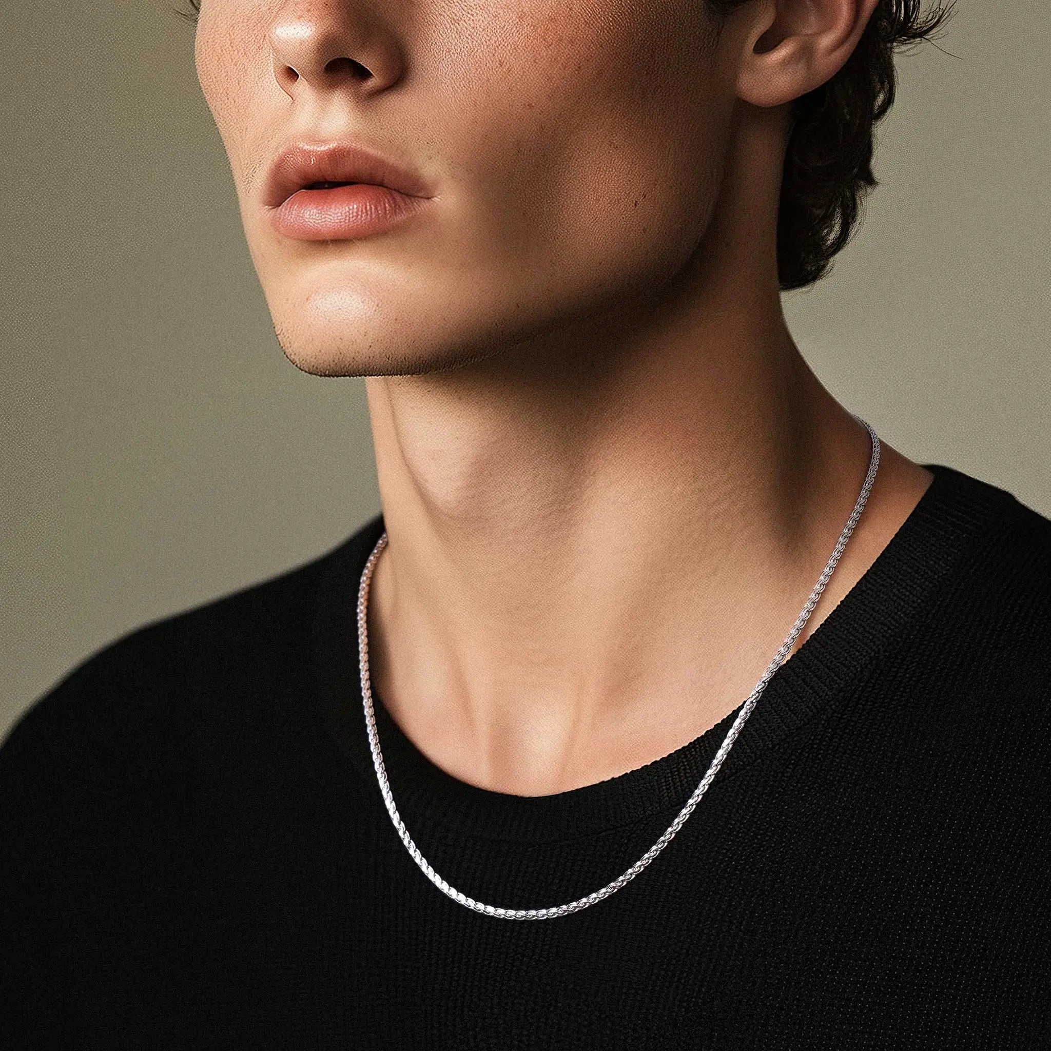 純銀 密宗 編織鏈條項鍊 - AWNL Taiwan