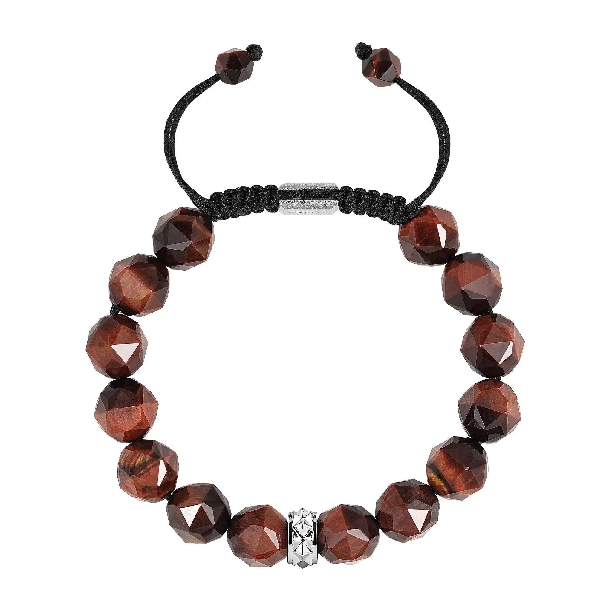 瑞典珠寶 AWNL 天然晶石 紅虎眼 維京文化 烏爾伯特 男士手鍊 - AWNL Taiwan