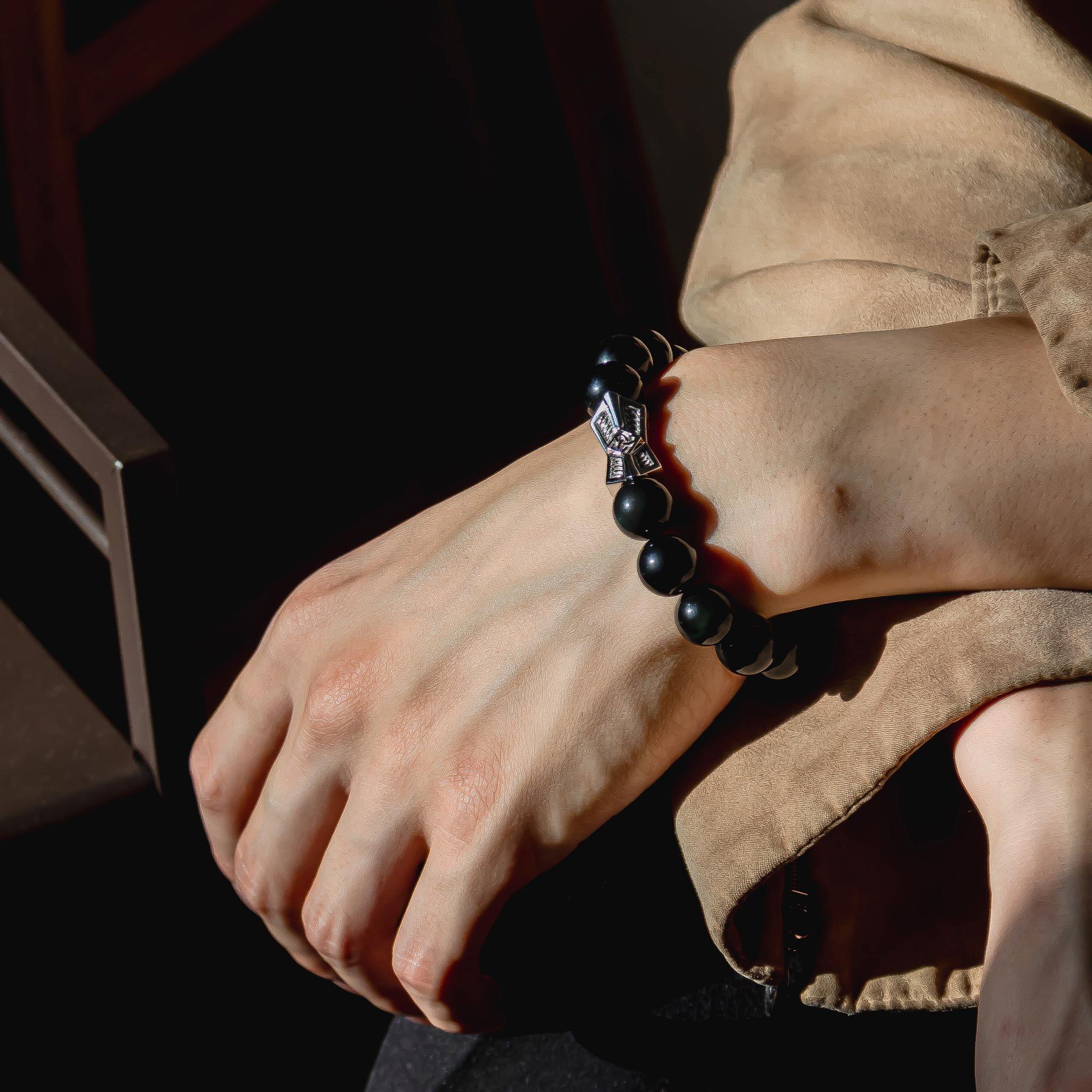 黑曜石 火焰之刃 男士手鍊 - AWNL Taiwan