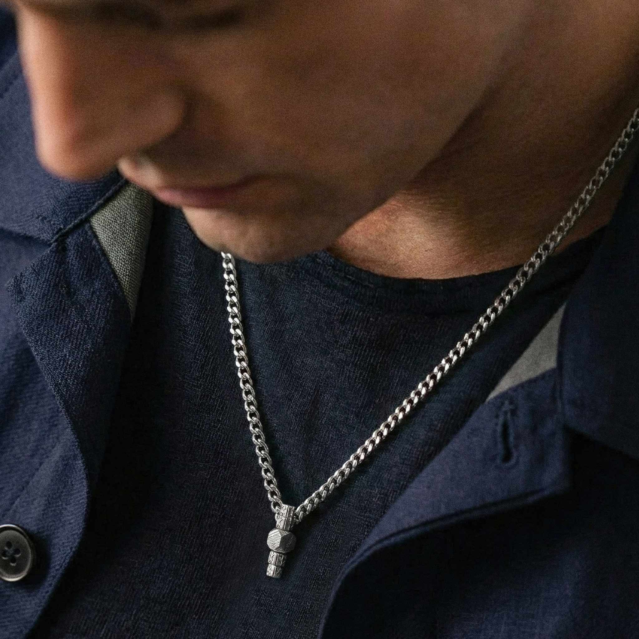 瑞典隕石 永恆之槍 組合盧恩 男士項鍊 - AWNL Taiwan