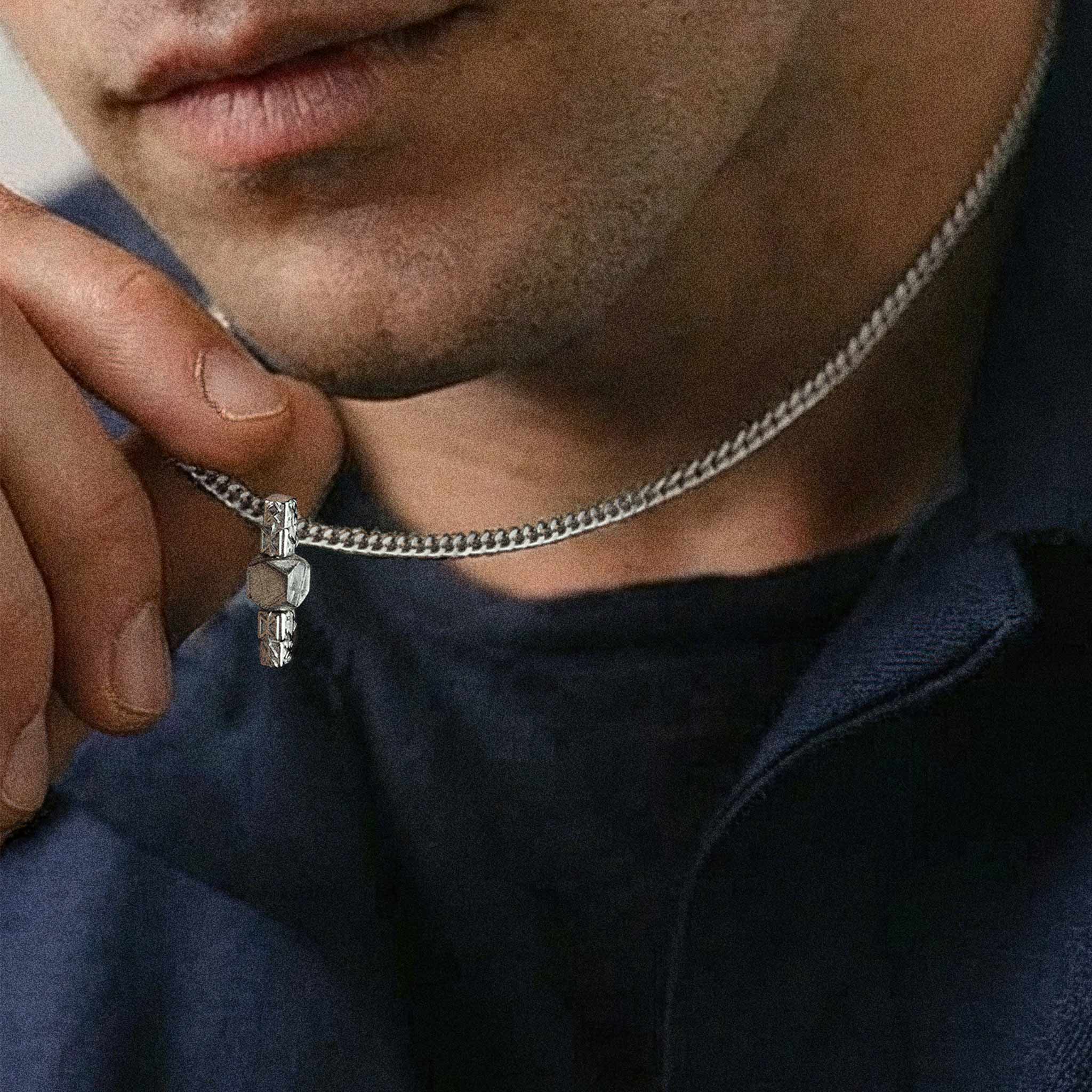 瑞典隕石 永恆之槍 組合盧恩 男士項鍊 - AWNL Taiwan