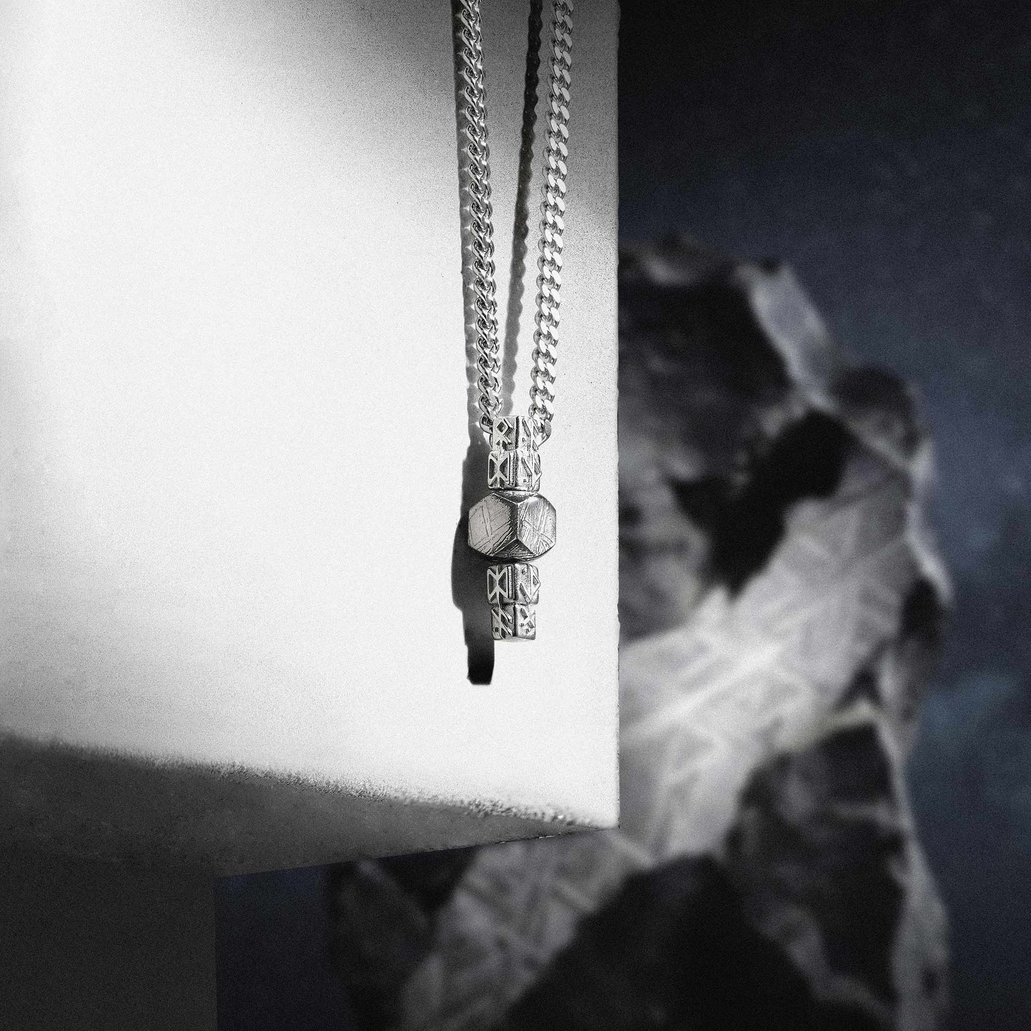 瑞典隕石 永恆之槍 組合盧恩 男士項鍊 - AWNL Taiwan